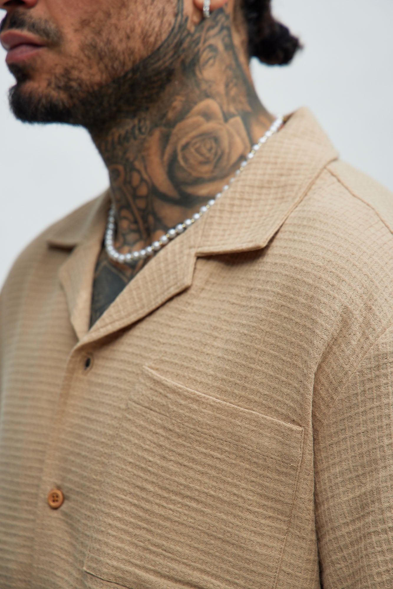 Belgian Textured Shirt - Tan - Image 3