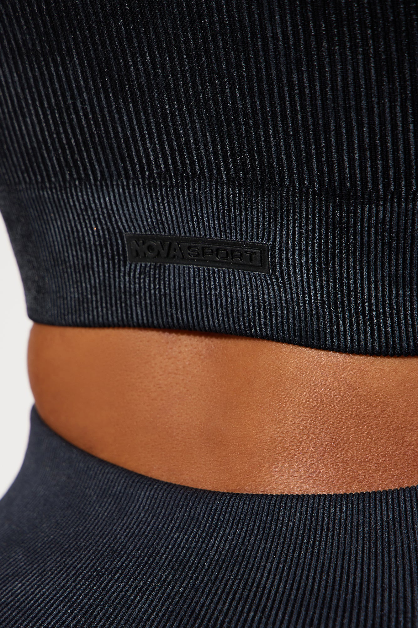 Imprint Effortless Seamless Washed Active Top - Black - Image 5