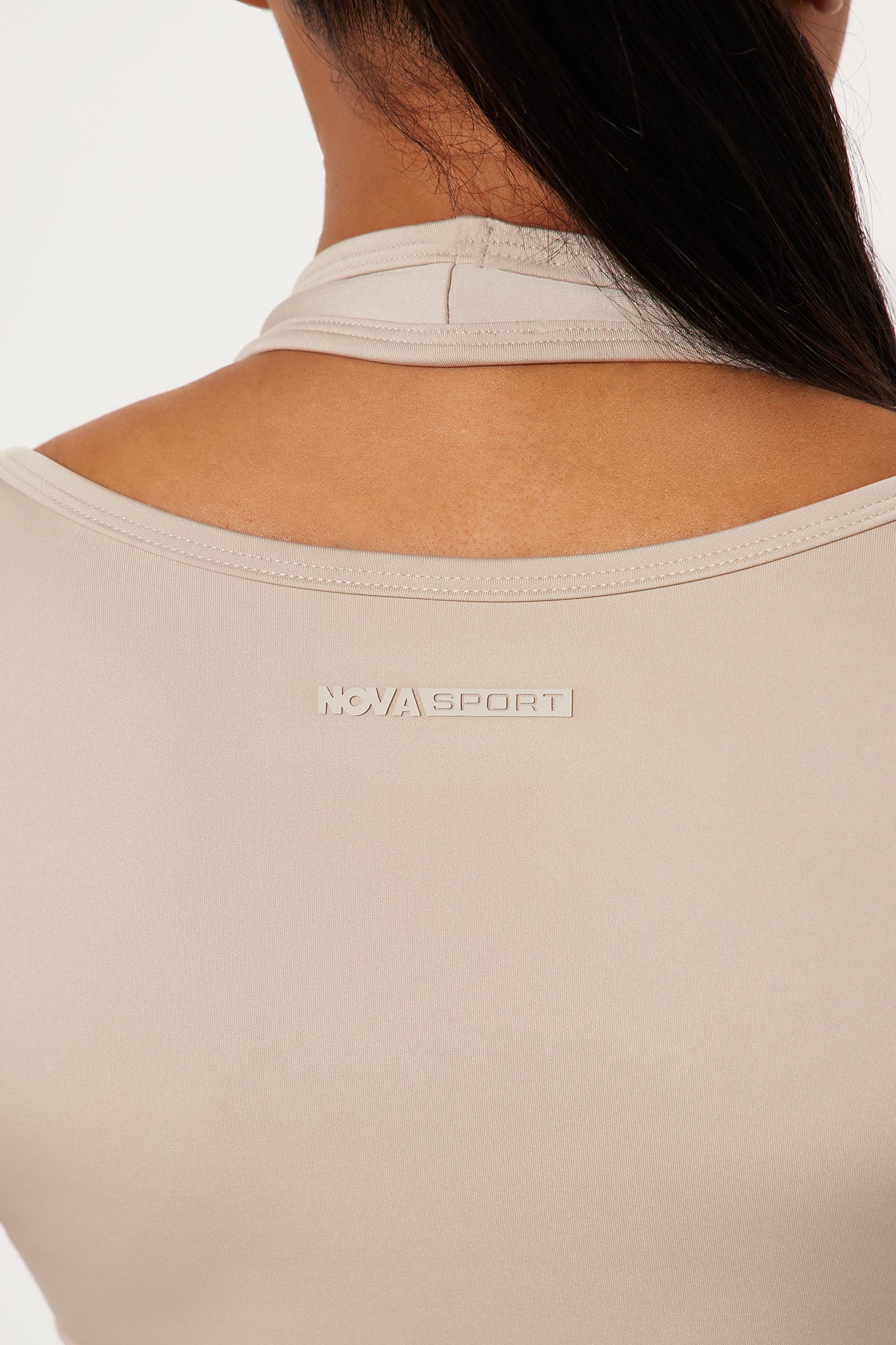 Vital Form Elevate Active Top - Light Taupe - Image 5