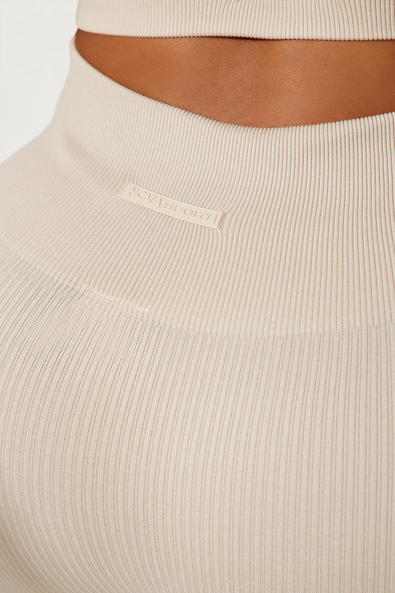 Reach Up Effortless Seamless Active Legging - Light Taupe - Image 4