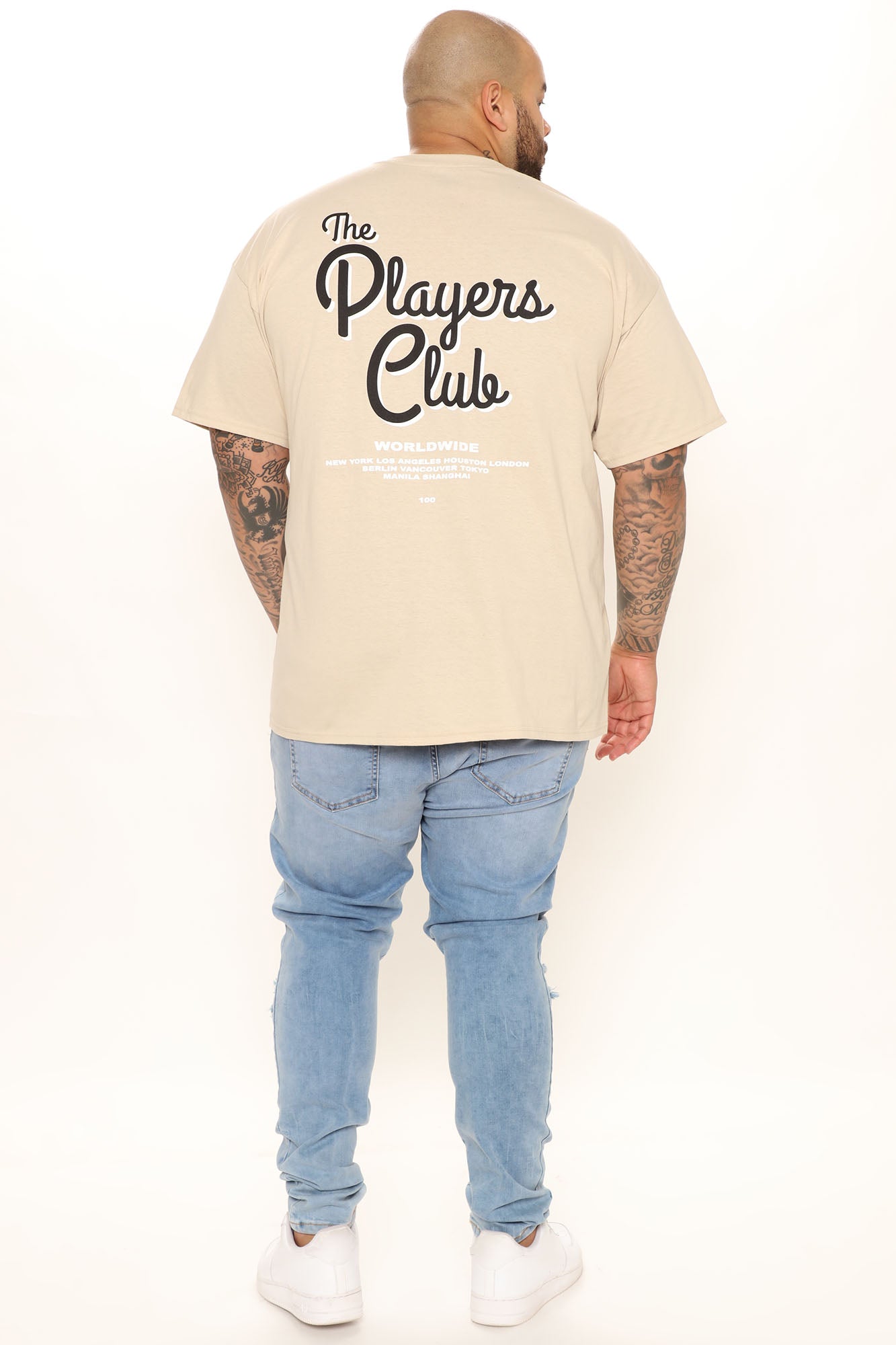 The Players Club Short Sleeve Tee - Tan/Multi - Image 9