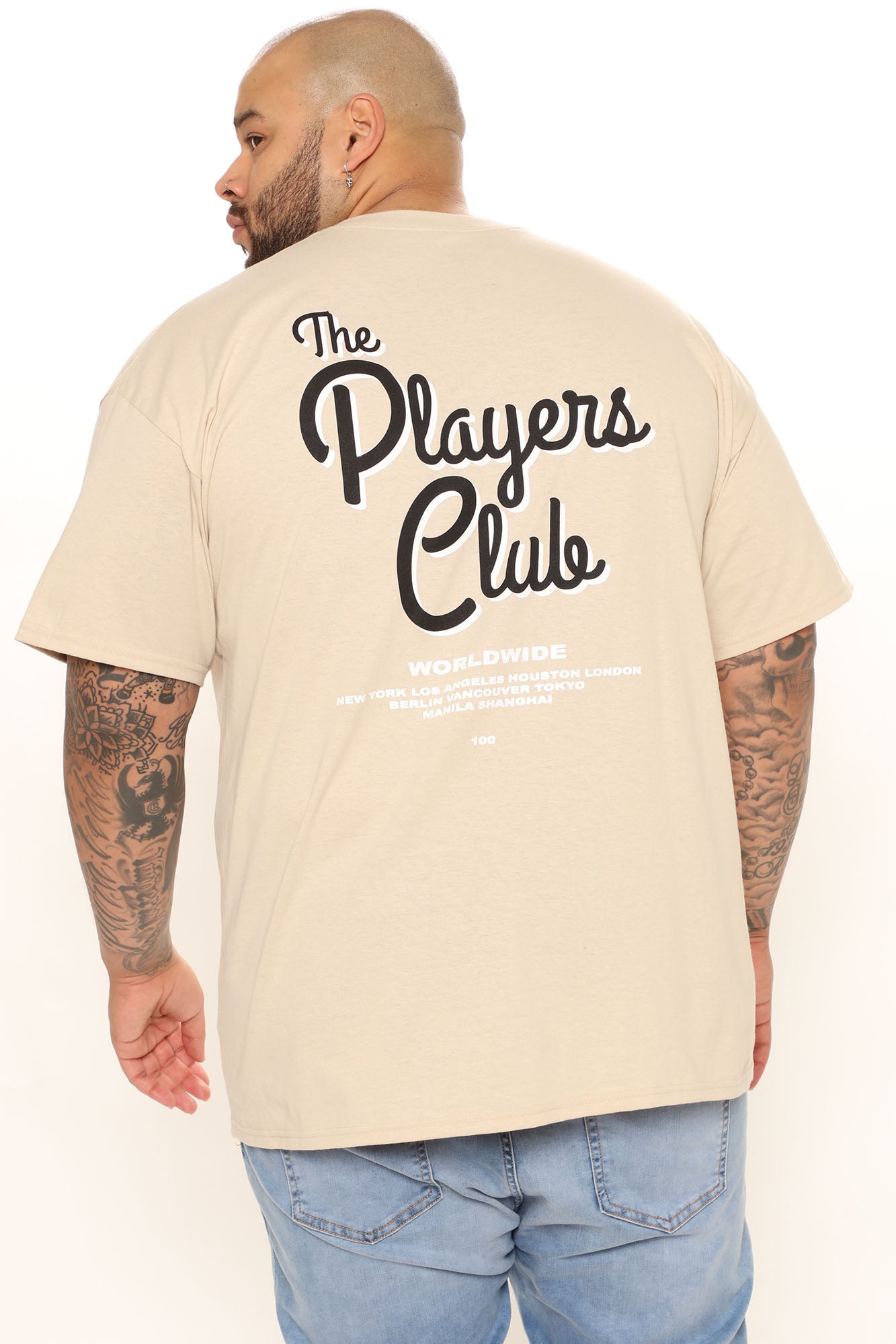 The Players Club Short Sleeve Tee - Tan/Multi - Image 8