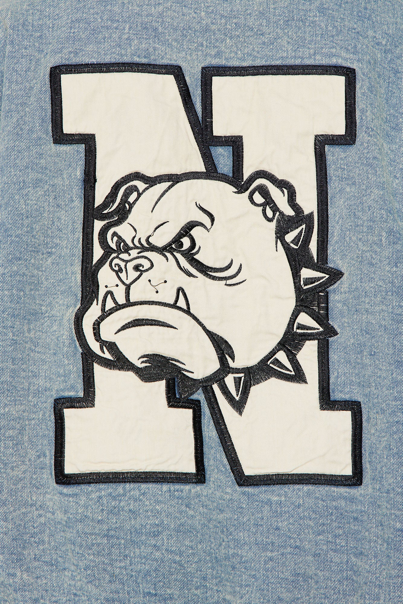 New York Team Varsity Jacket - Light Wash - Image 3
