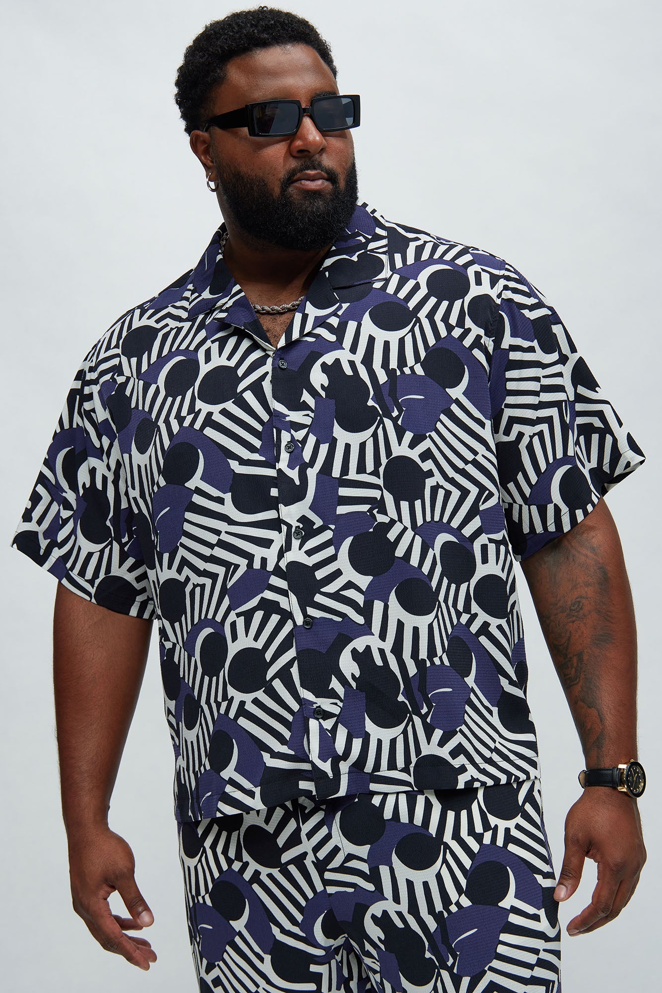 Abstract Zebra Shirt - Black/combo - Image 5