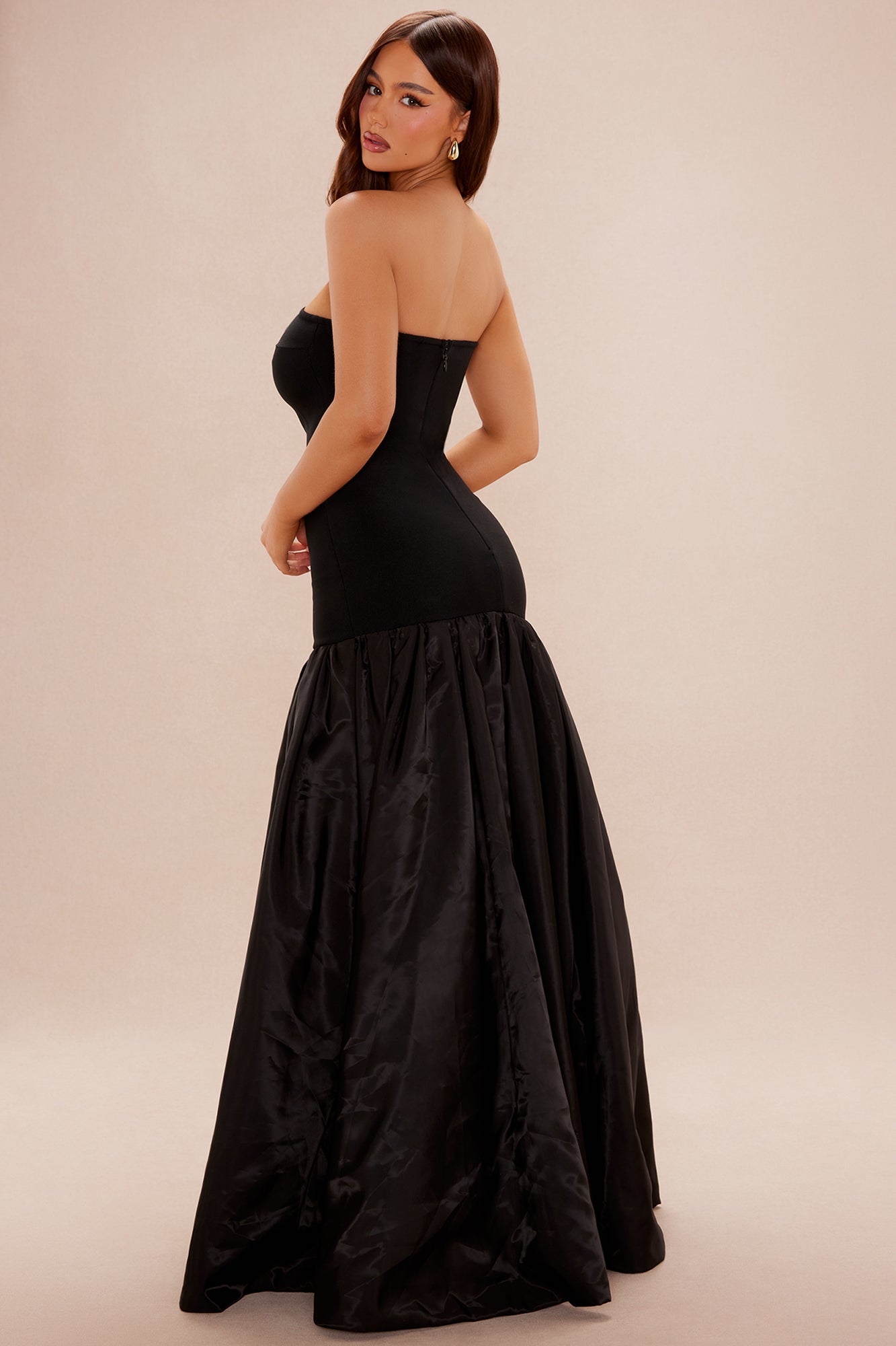 Bella Bandage Bolero Gown - Black - Image 4