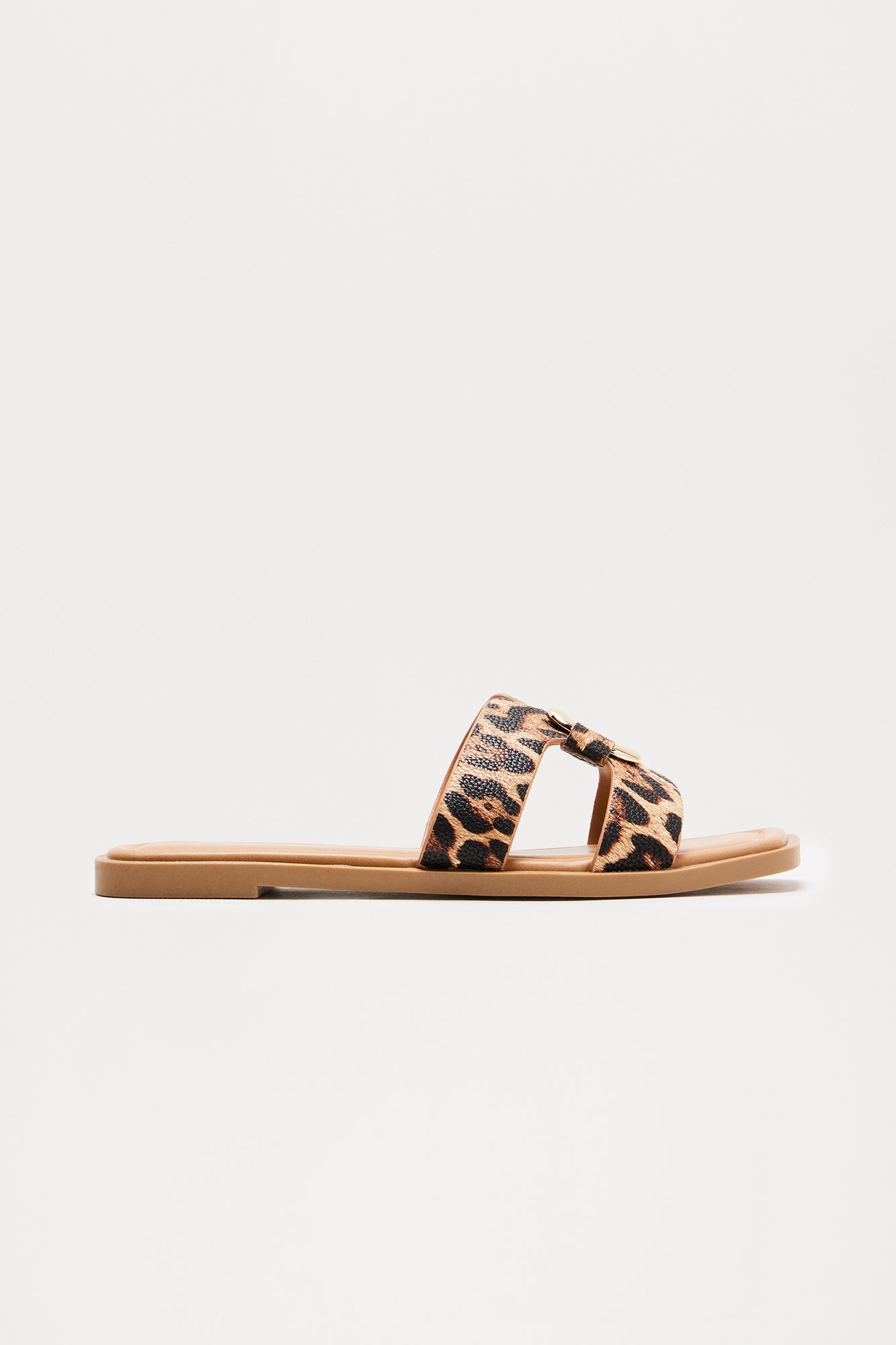 Jeanine Flat Sandals - Leopard - Image 3
