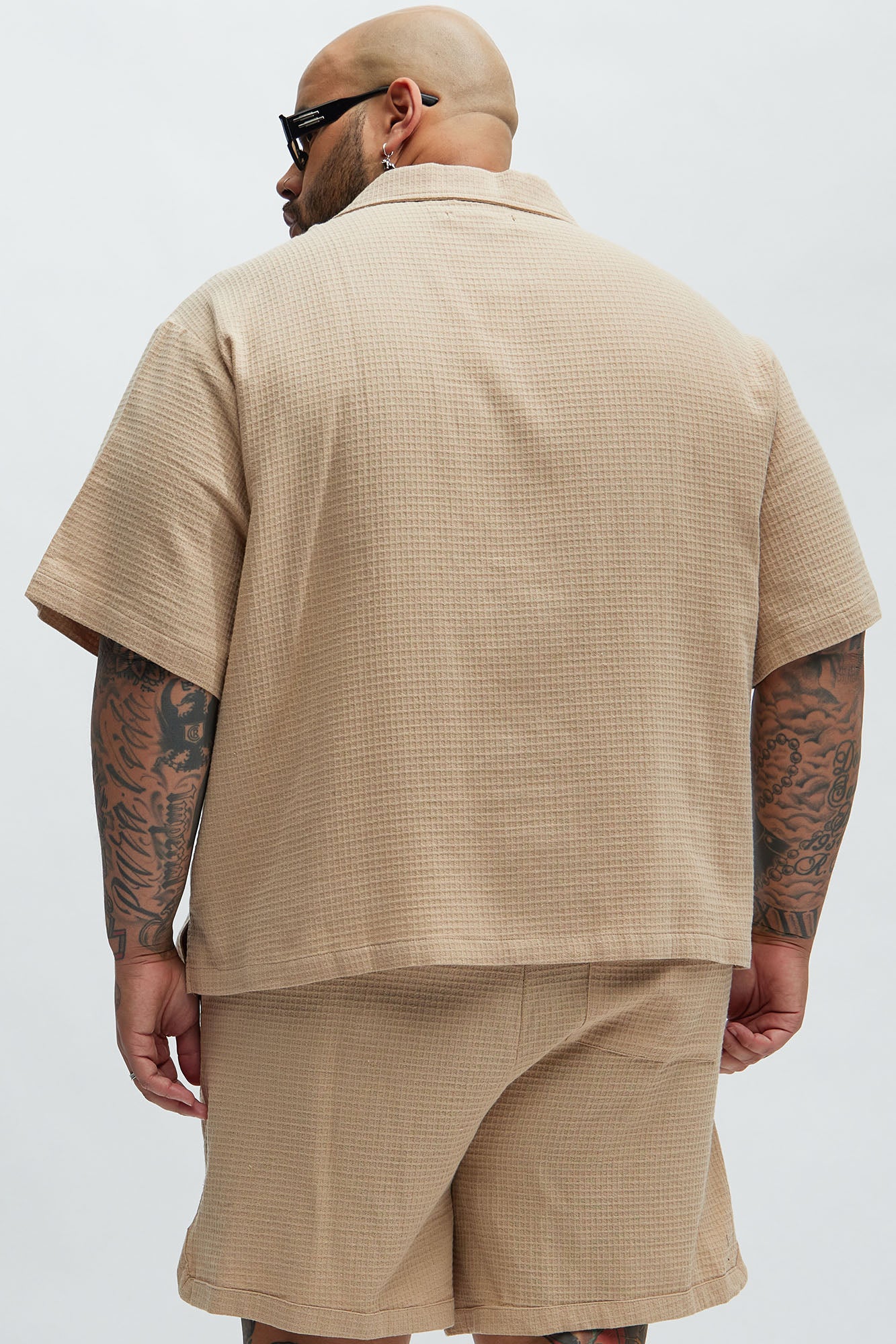 Belgian Textured Shirt - Tan - Image 8