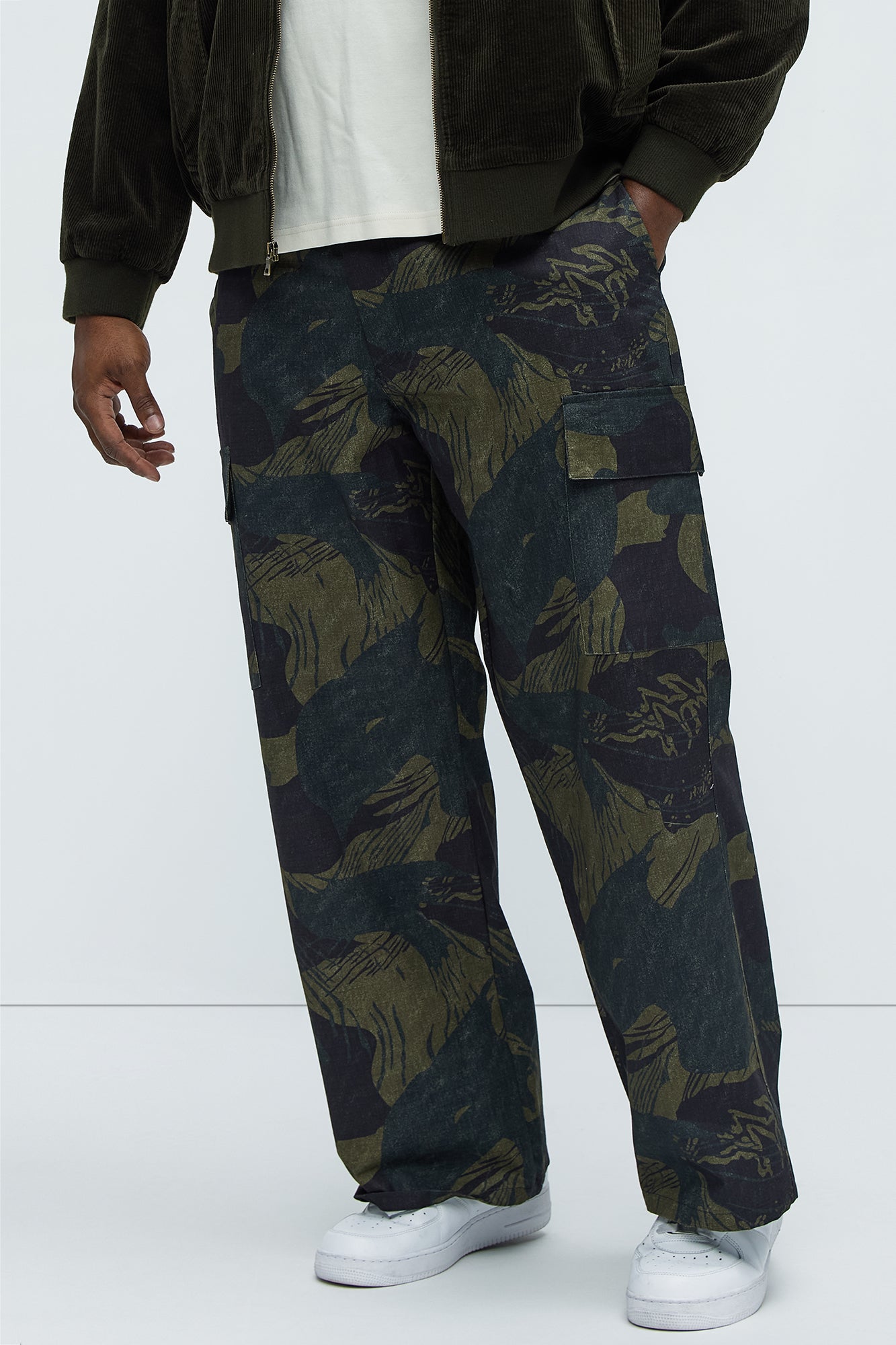 Baggy Trevor Cargo Pants - Camouflage - Image 6