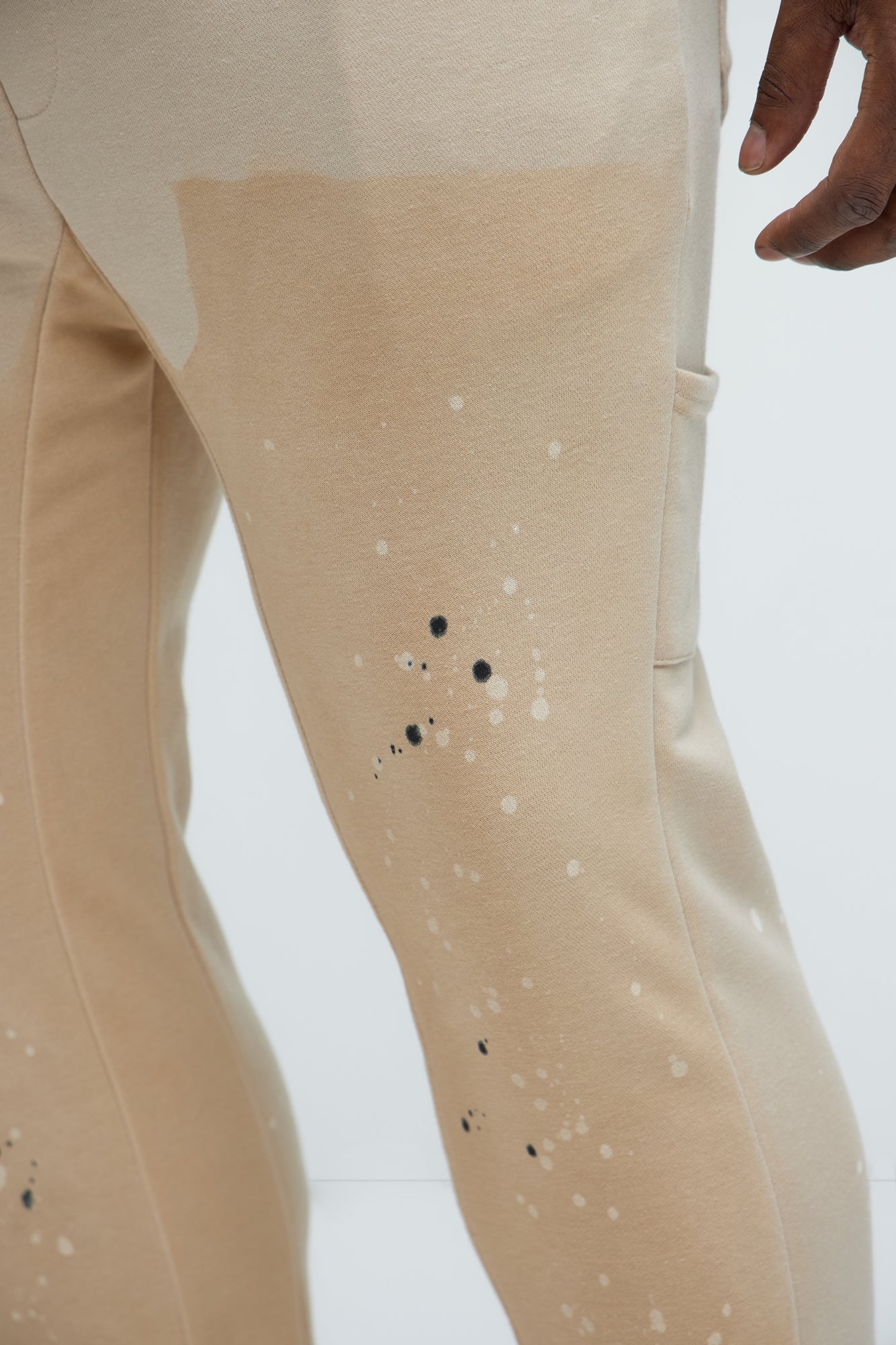 Workwear Flared Sweatpants - Tan - Image 7