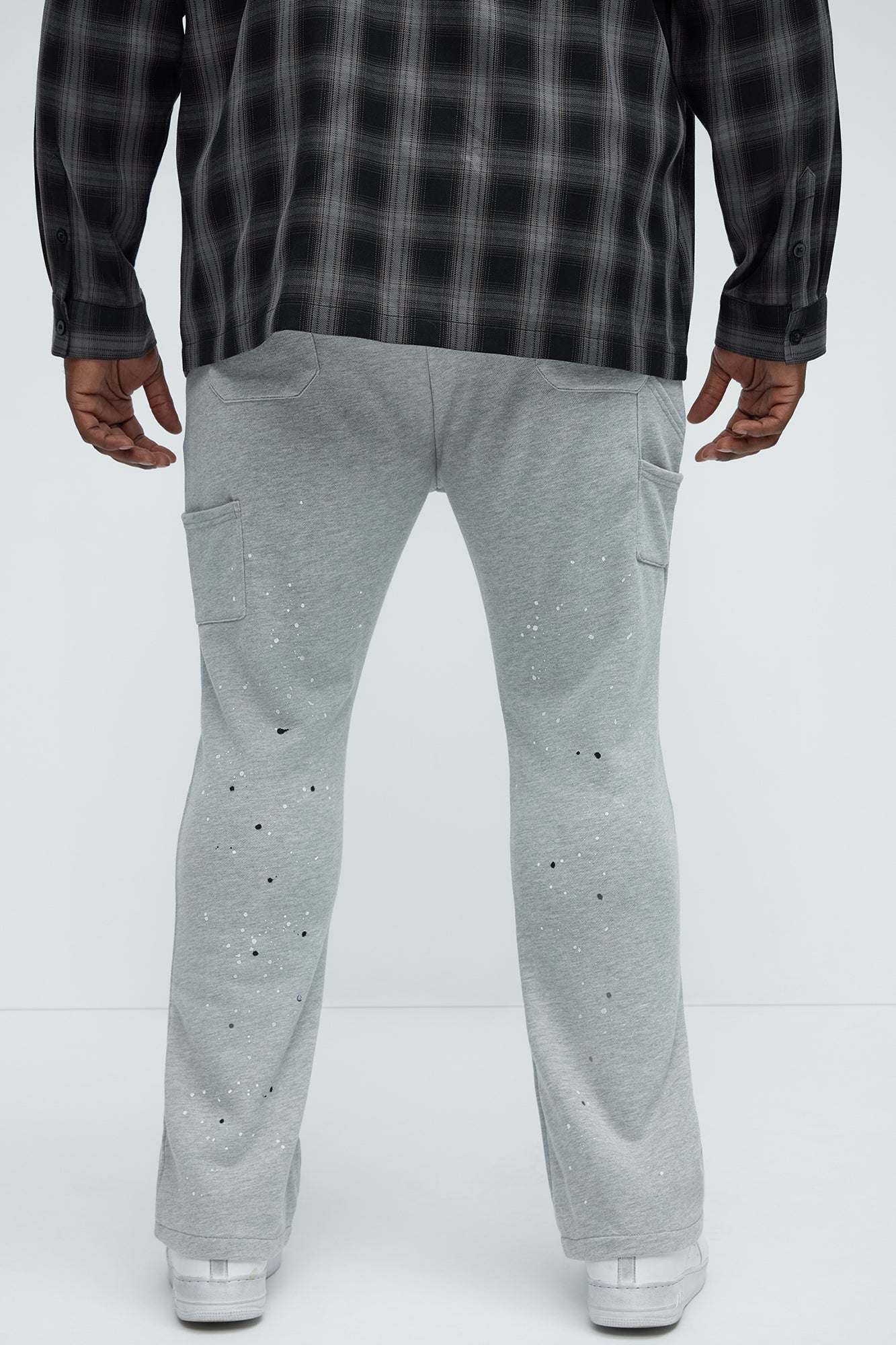 Workwear Flared Sweatpants - Grey - Image 8