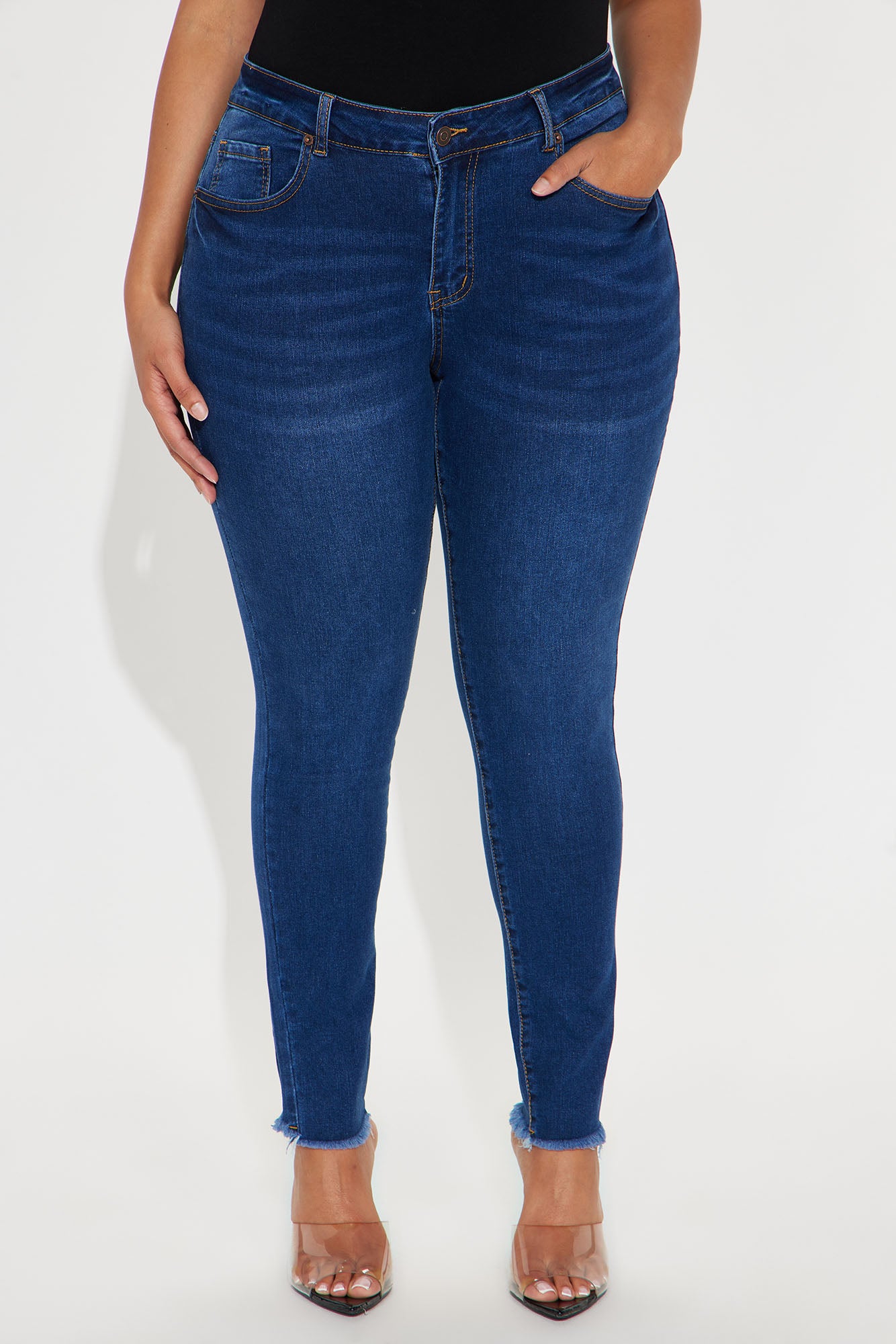 Yes To Heaven Stretch Skinny - Dark Wash - Image 6