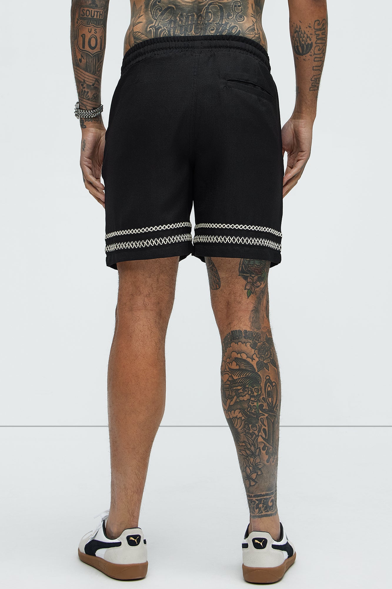 Zephyr Relaxed Shorts - Black - Image 5