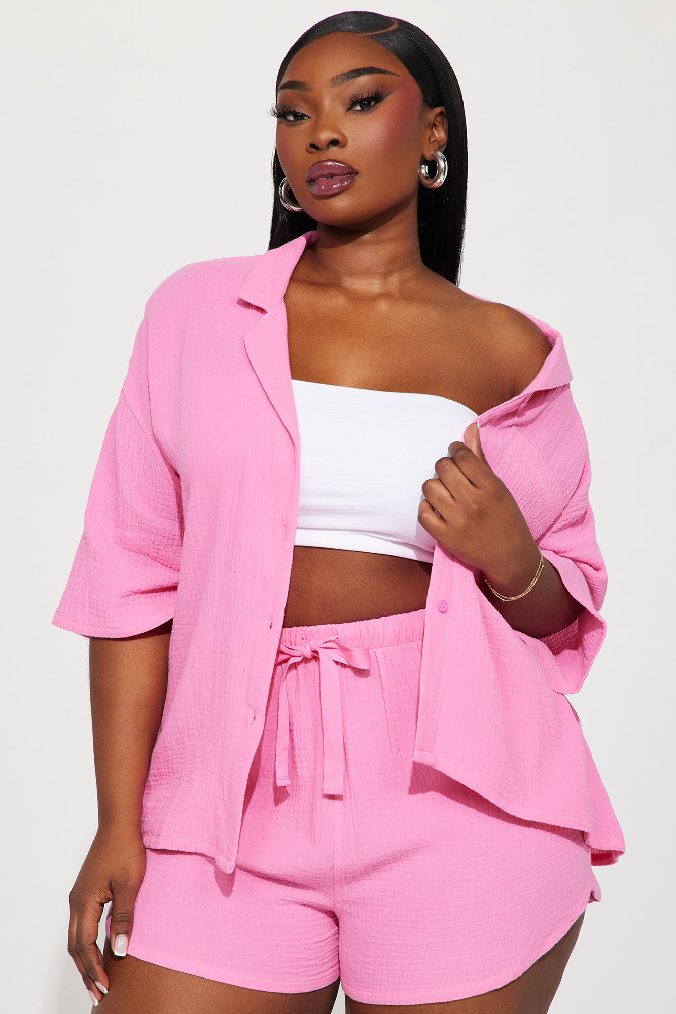 Frankie Short Set - Pink - Image 4