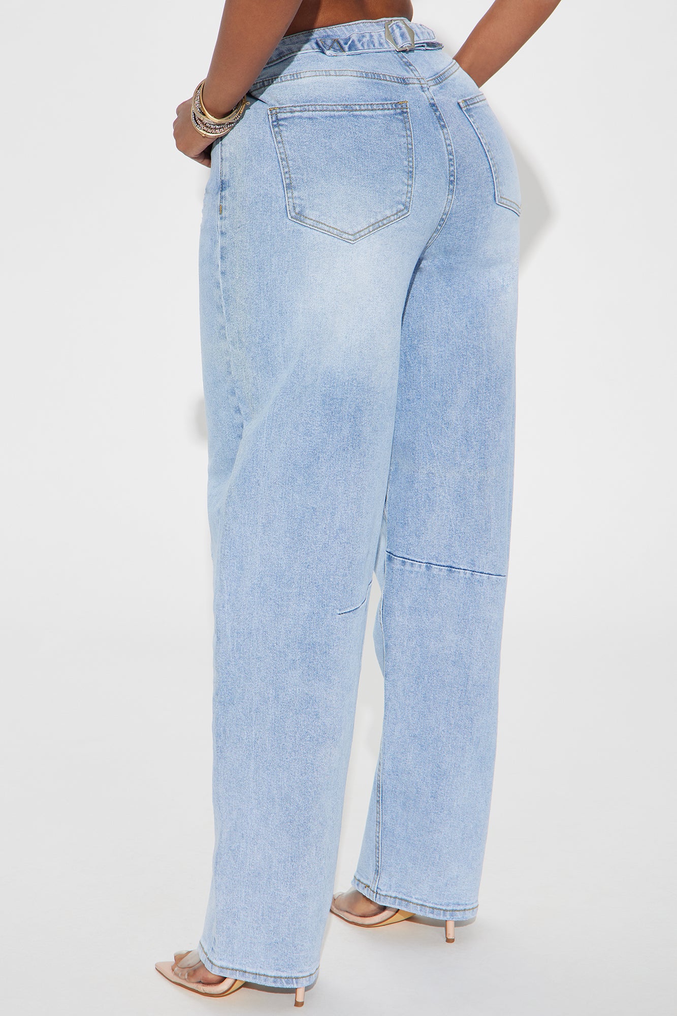 Always Pressed Baggy Jeans - Light Wash - Image 3