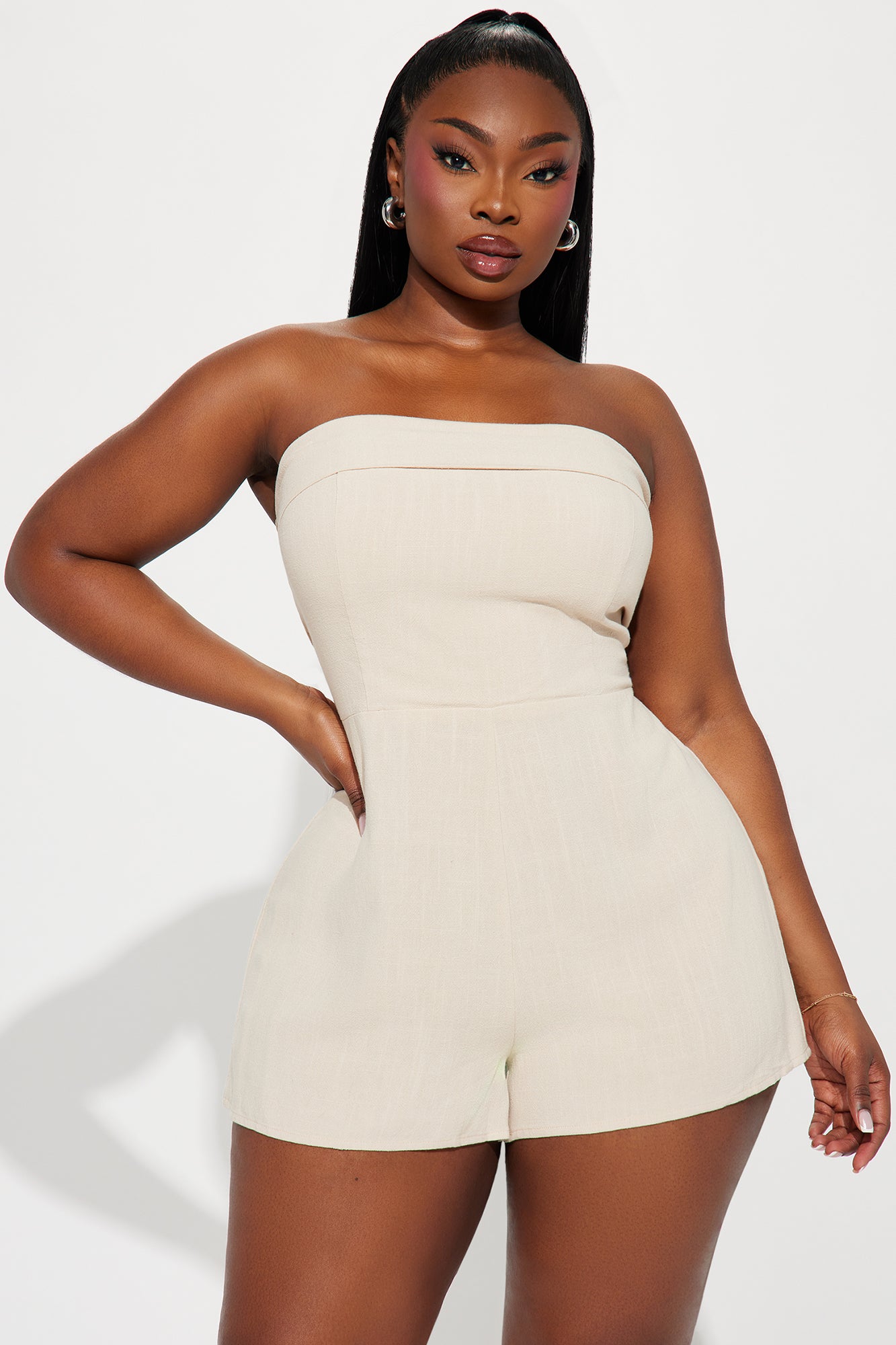 In The Clear Romper Set - Cream - Image 4
