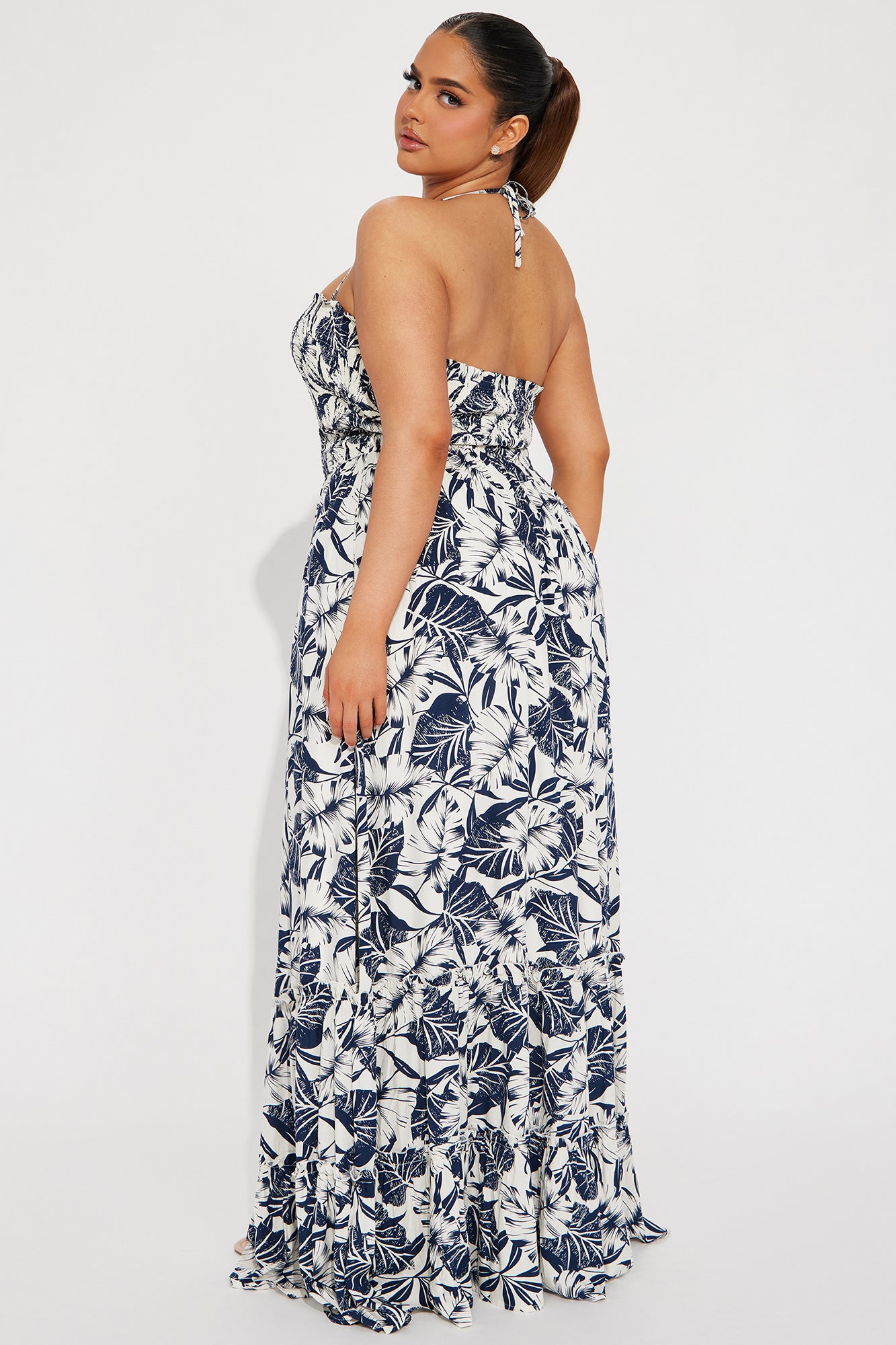 Bianca Tropical Maxi Dress - Navy/combo - Image 6