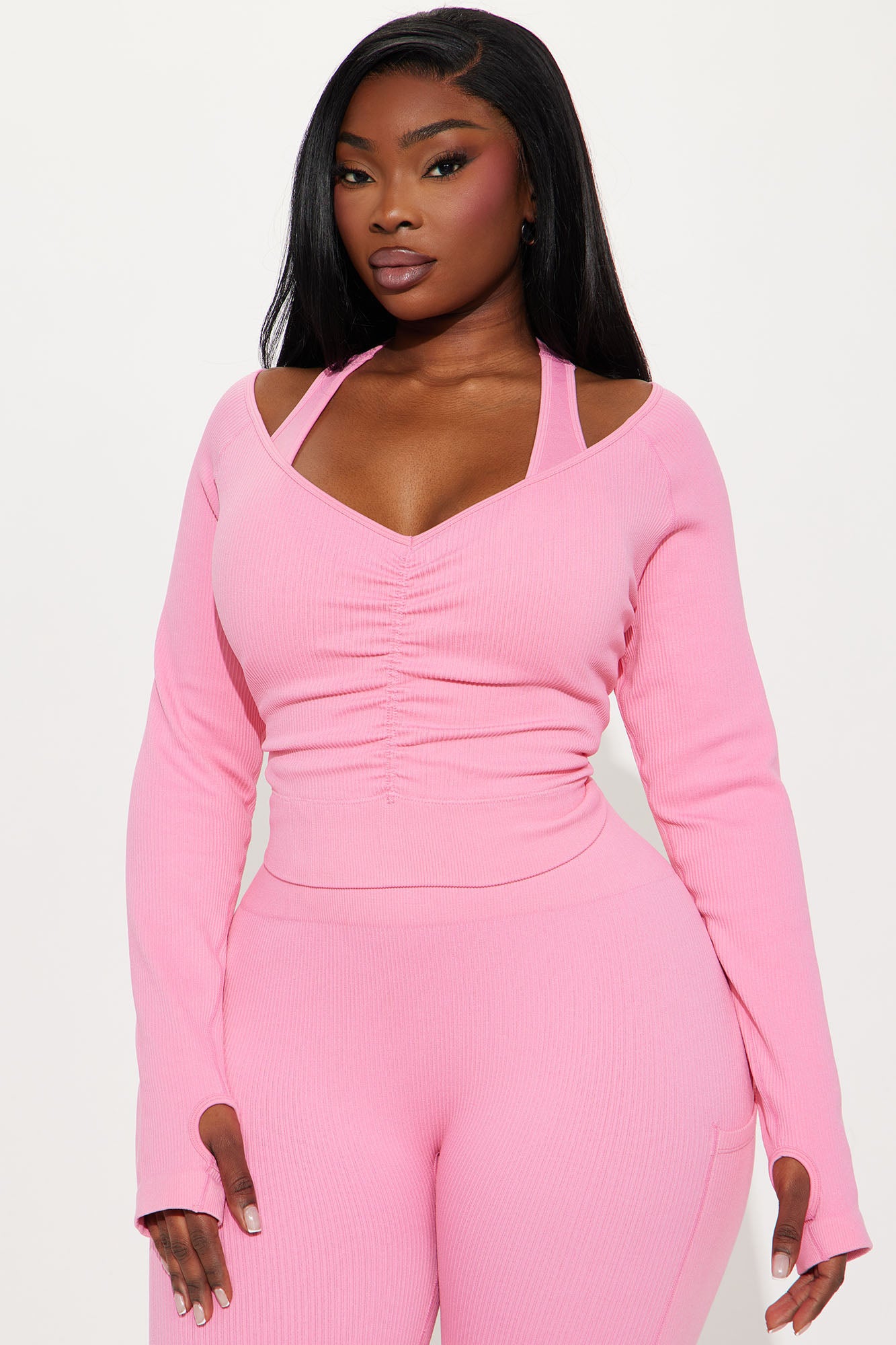 Prone Work Effortless Seamless Active Set - Bubblegum Pink - Image 8