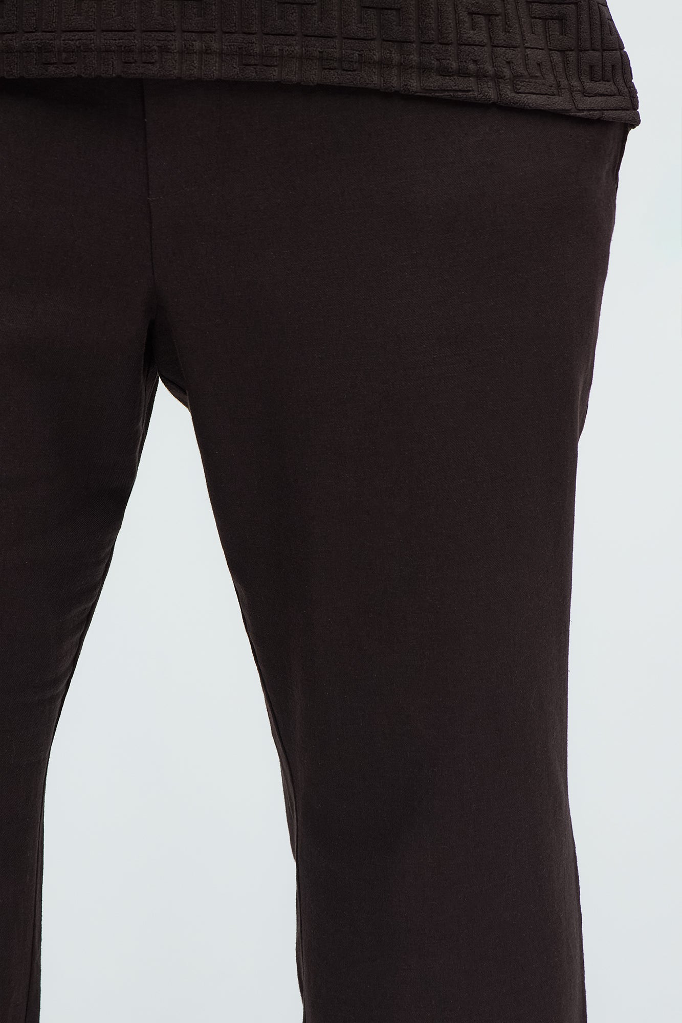Bahamas Linen Slim Pull On Pants - Brown - Image 8