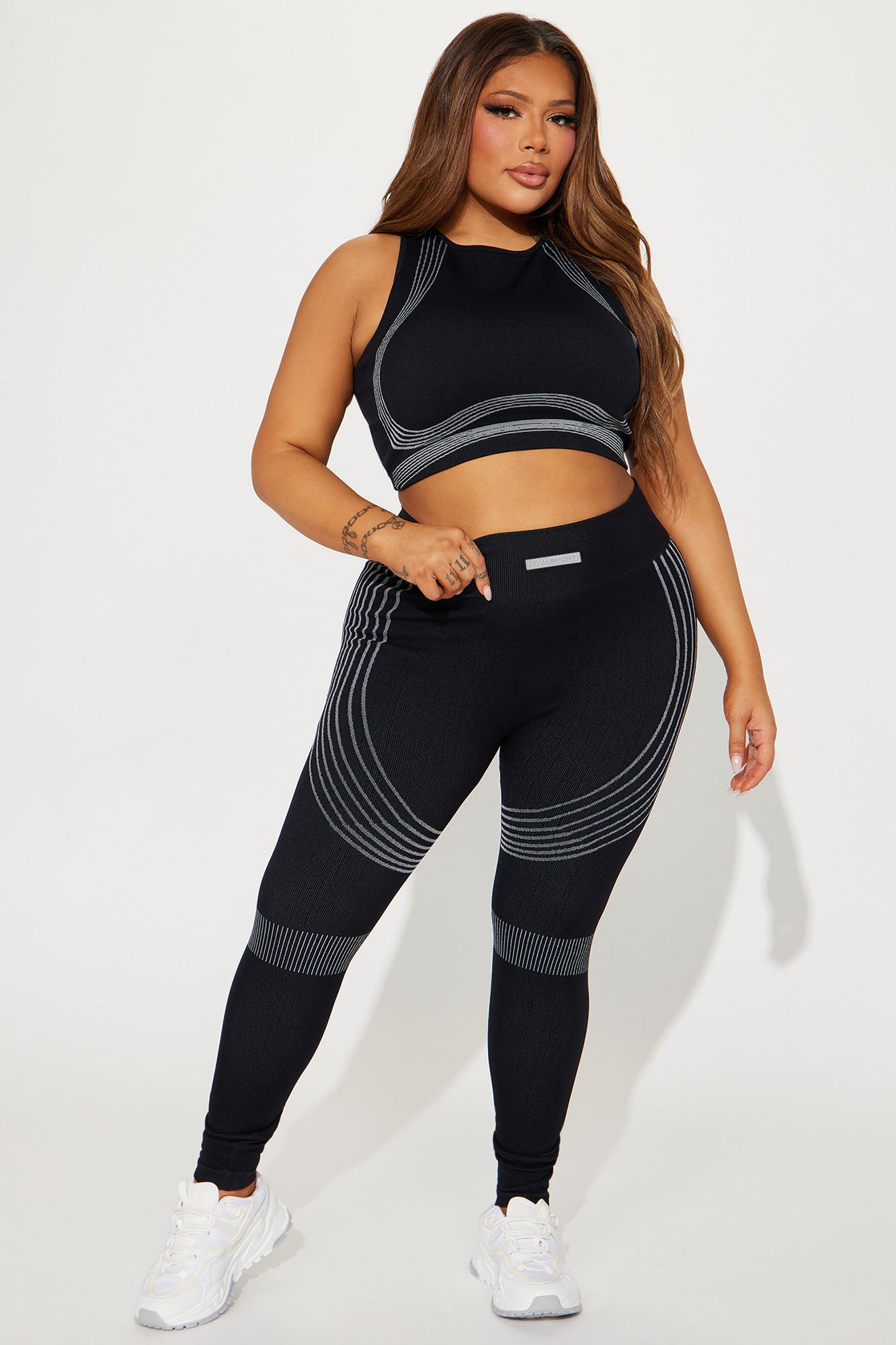 Speed Flex Seamless Shaping Active Legging - Black - Image 5