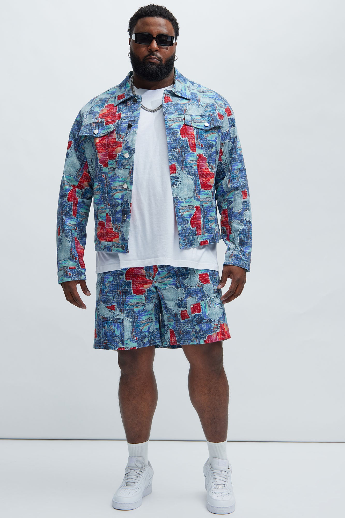 Maui Gardens Trucker Jacket - Blue/combo - Image 6