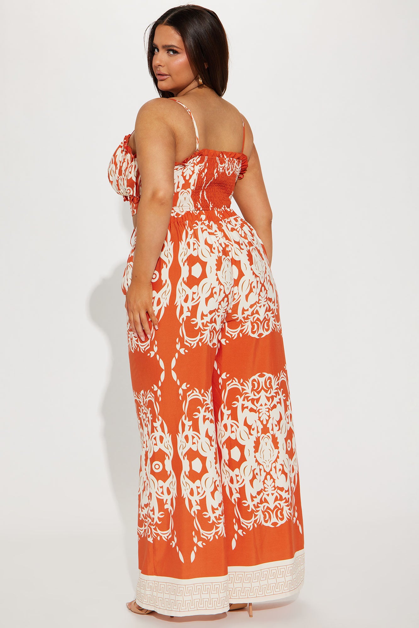 Common Denominator Pant Set - Orange/combo - Image 6