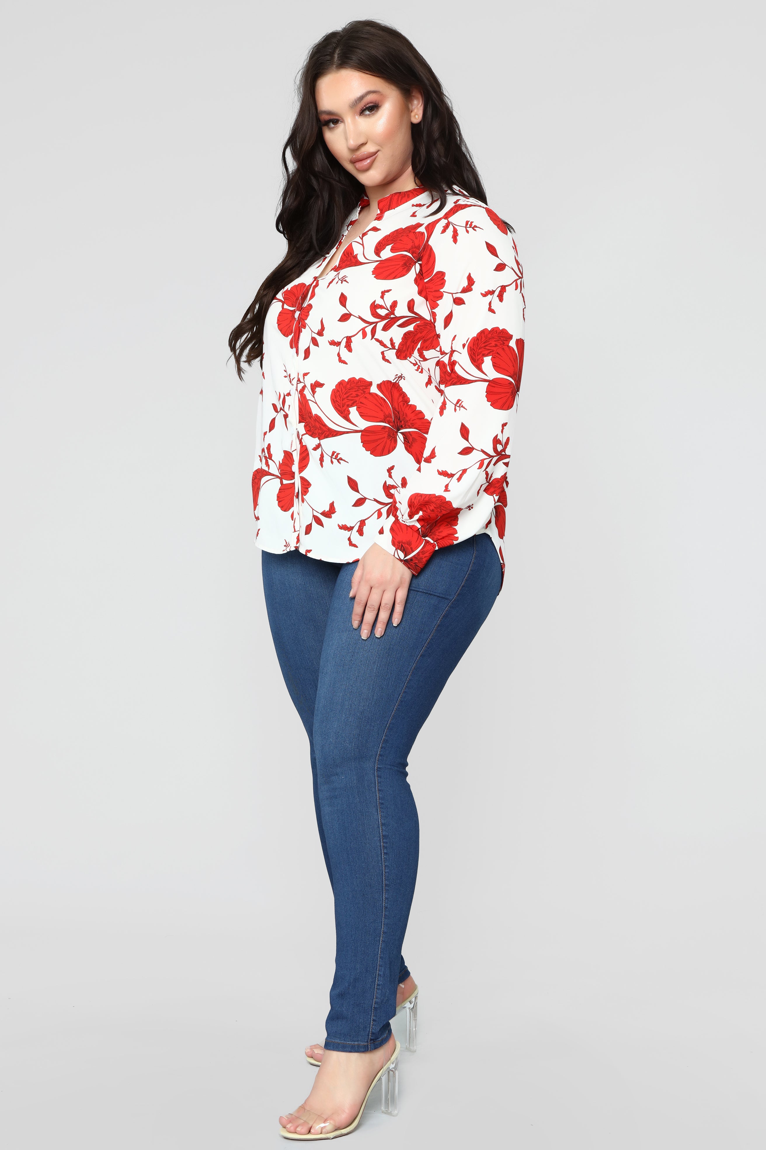 Floral Emotions Top - White/Combo - Image 7