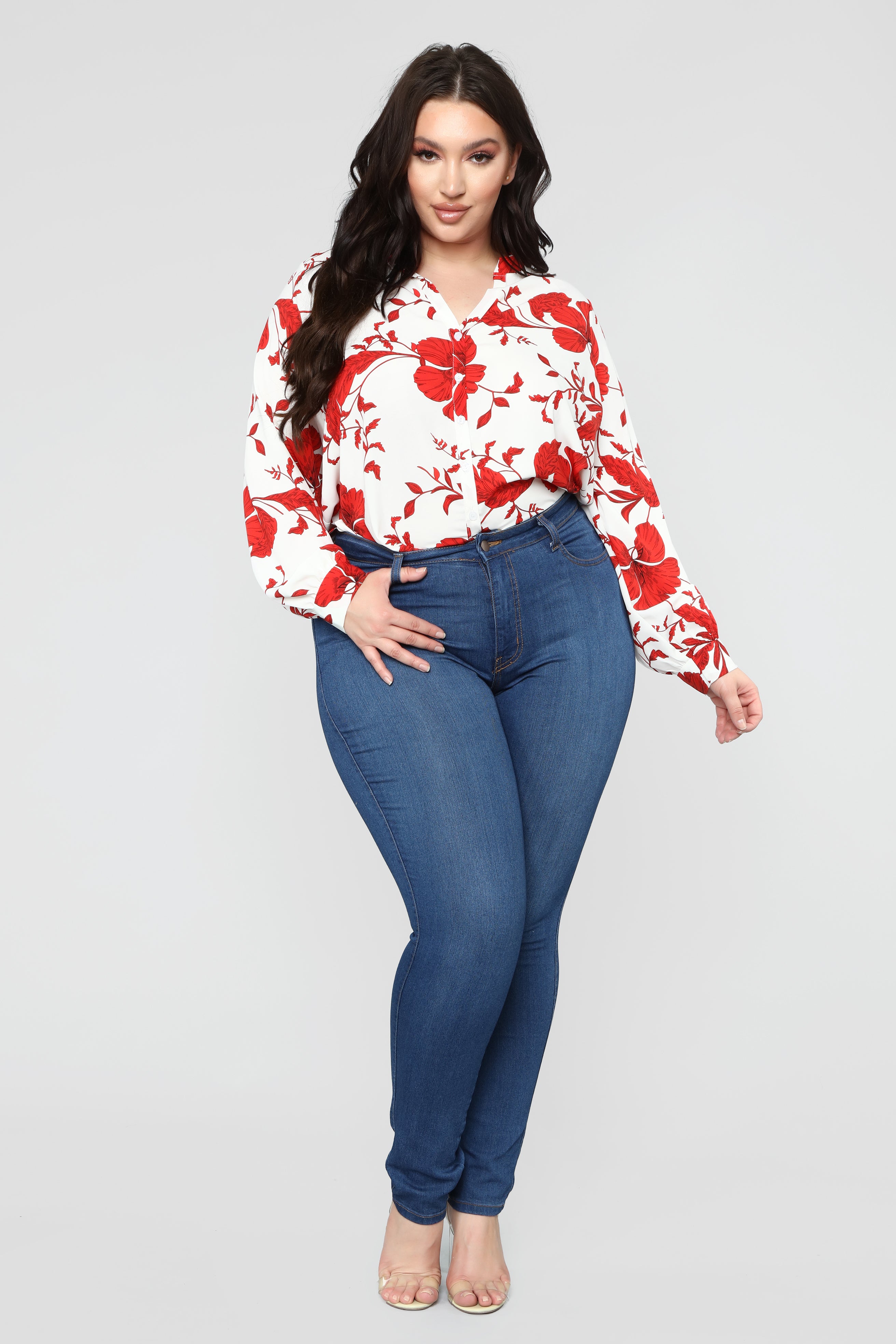 Floral Emotions Top - White/Combo - Image 5