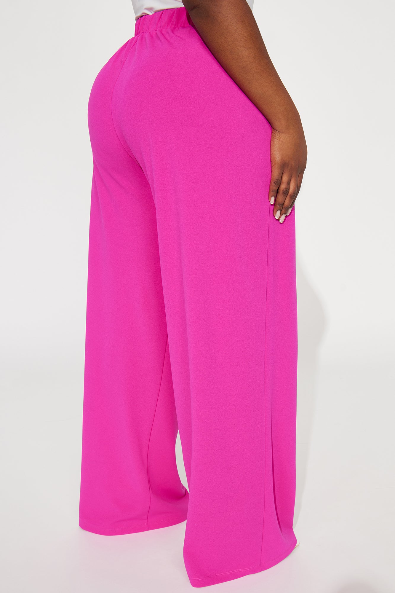 What Matters Most Wide Leg Trouser - Fuchsia - Image 6