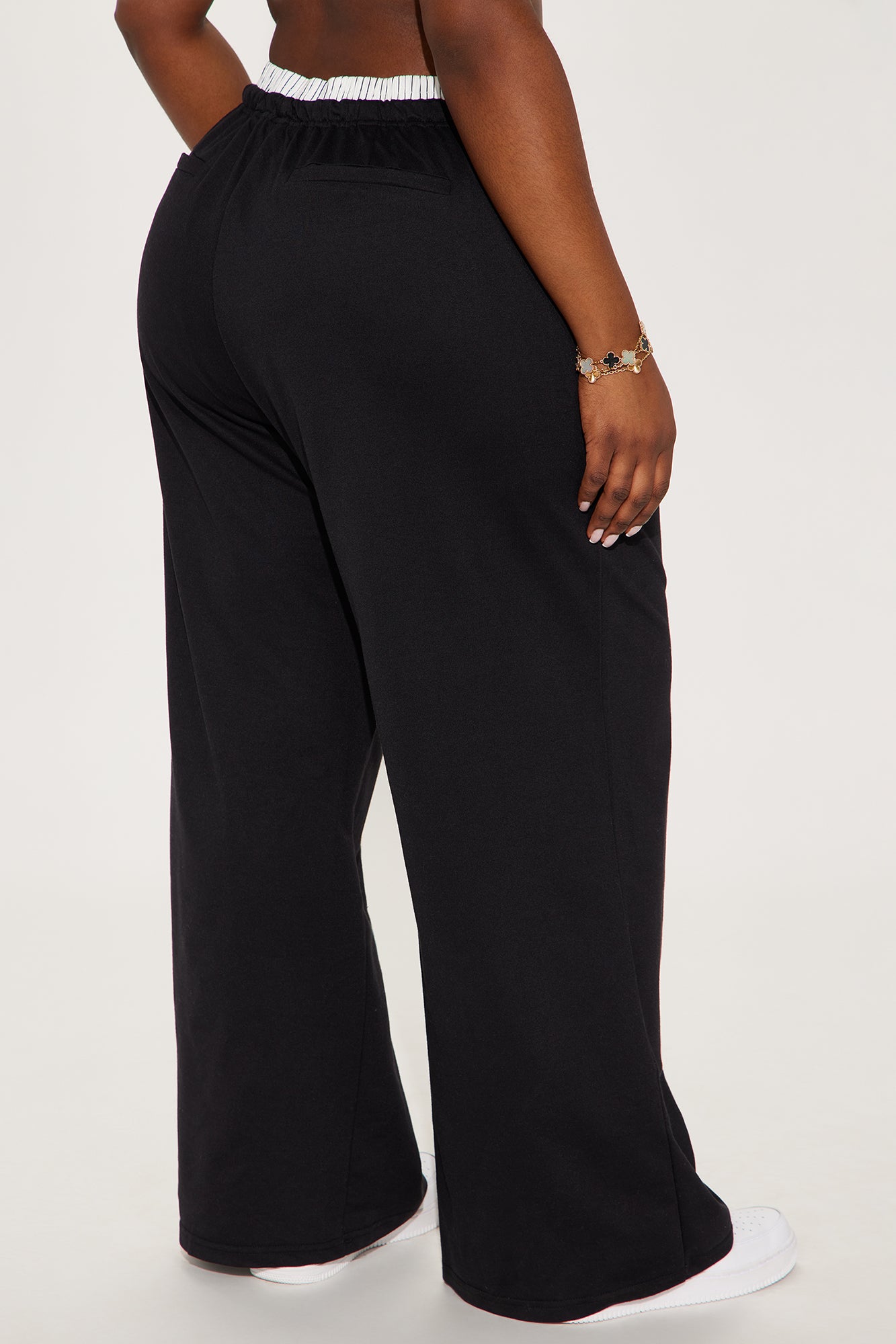 Mia Boxer Waist Sweatpants - Black - Image 6
