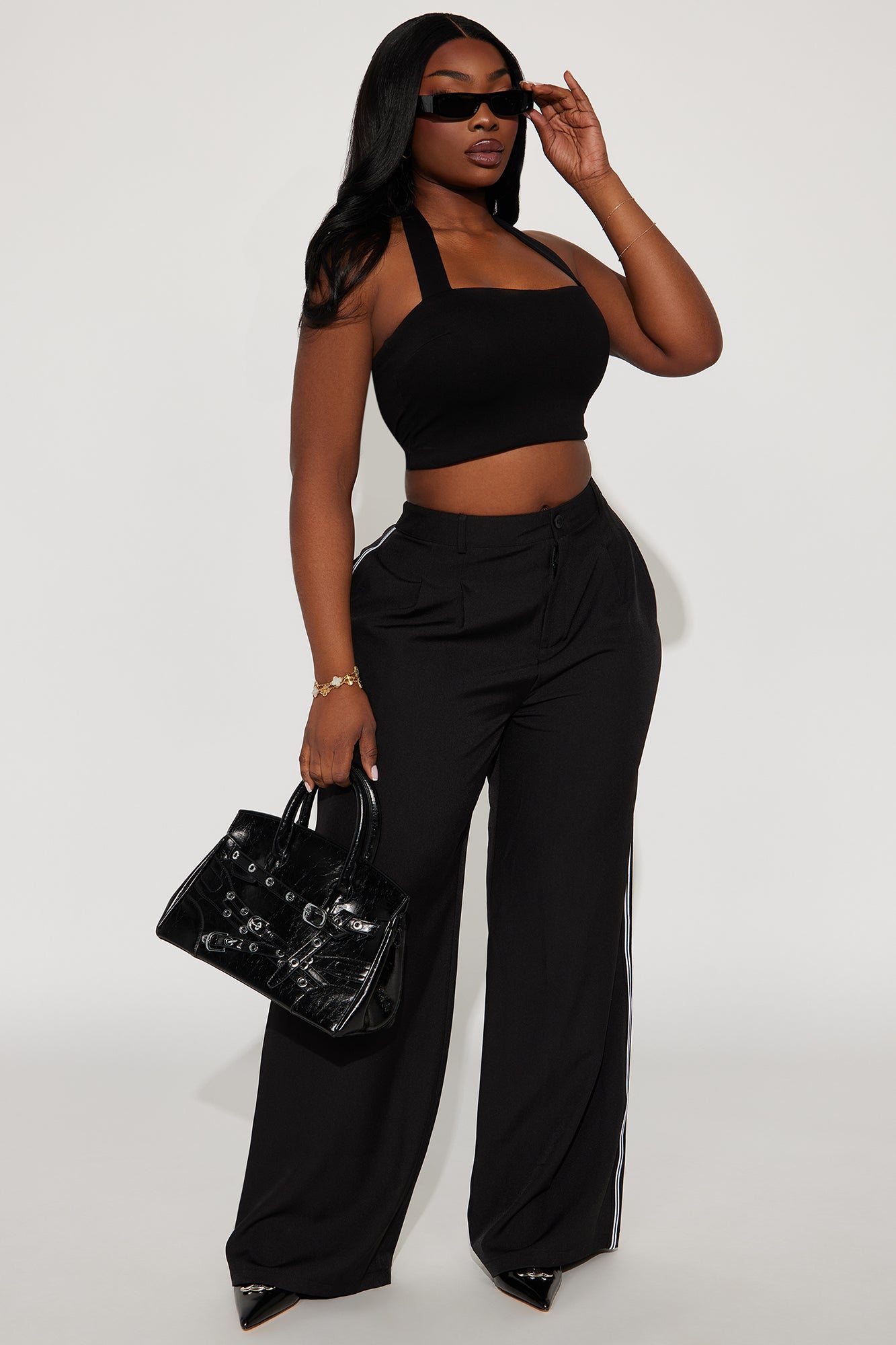Shaylee Track Trouser Pant - Black - Image 6