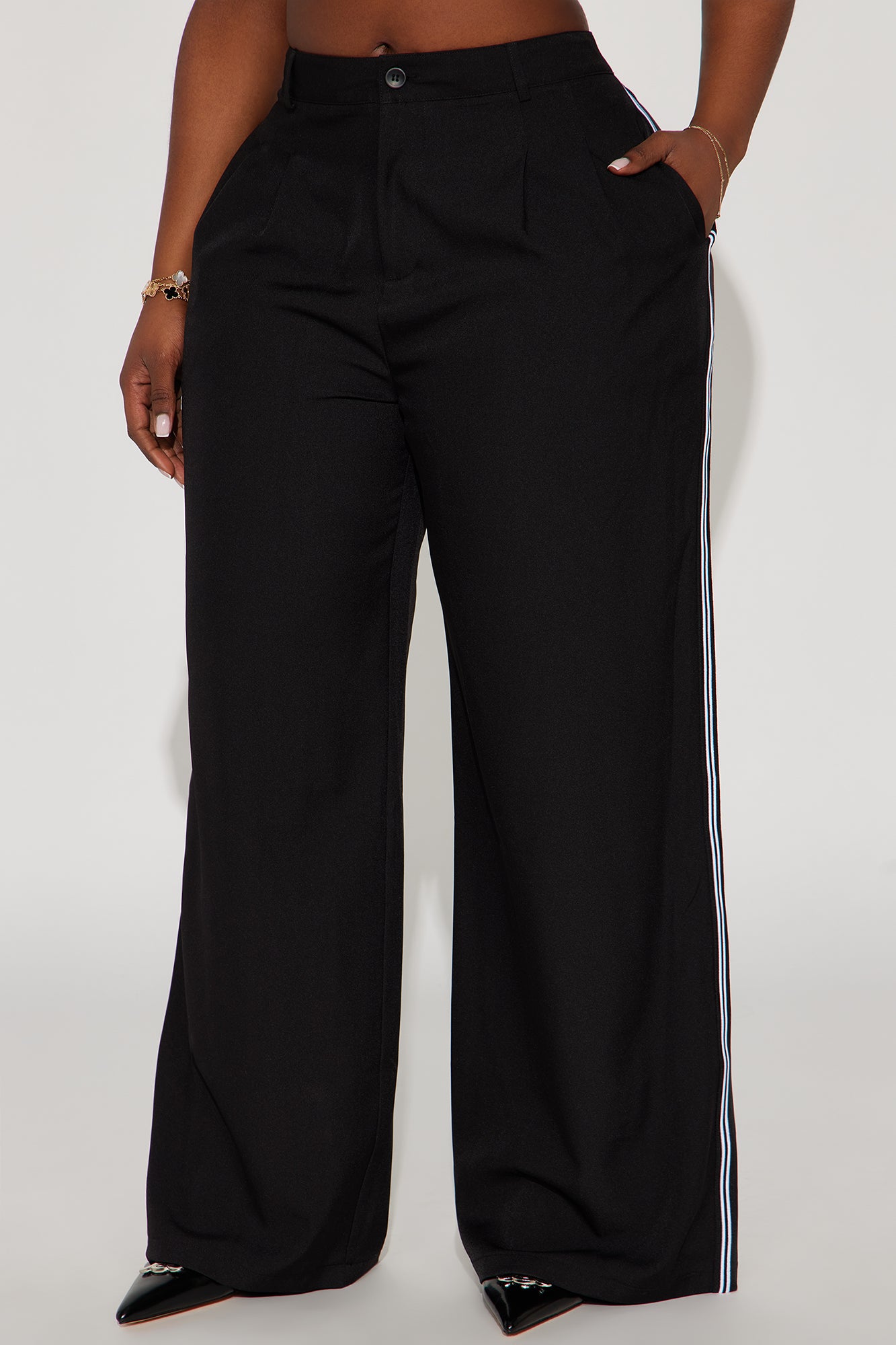 Shaylee Track Trouser Pant - Black - Image 7