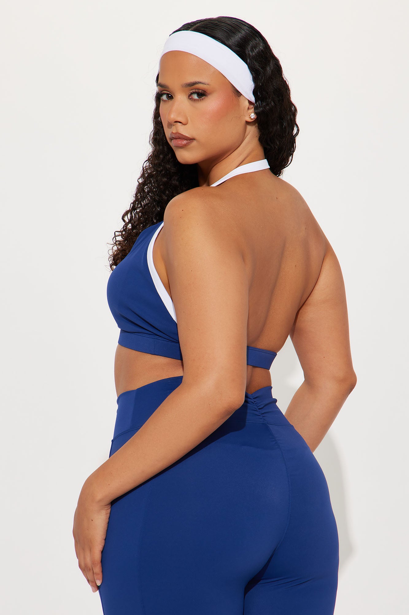 Tennis Club Sports Bra - Midnight Blue - Image 6