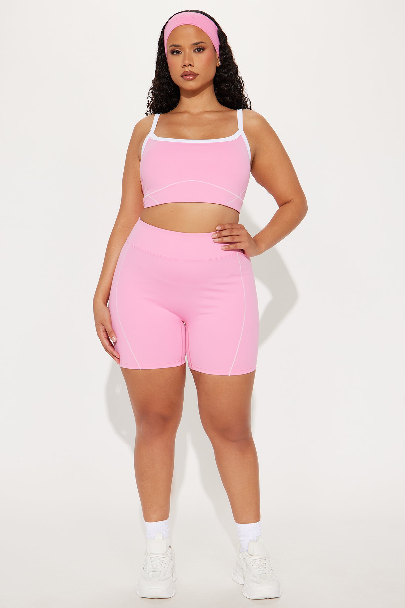 Passing Shot Sports Bra - Bubblegum Pink - Image 5