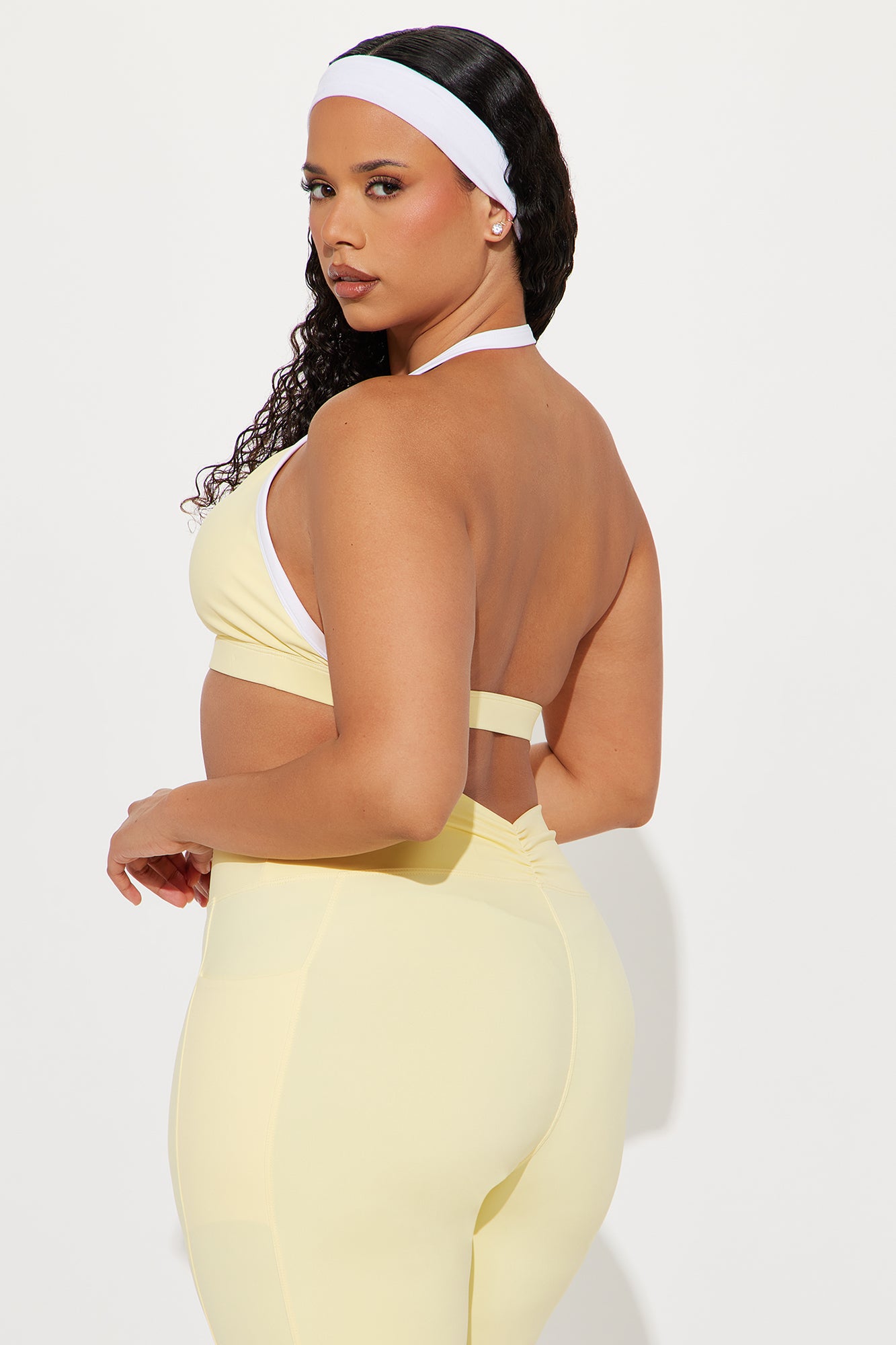 Tennis Club Sports Bra - Butter Yellow - Image 6