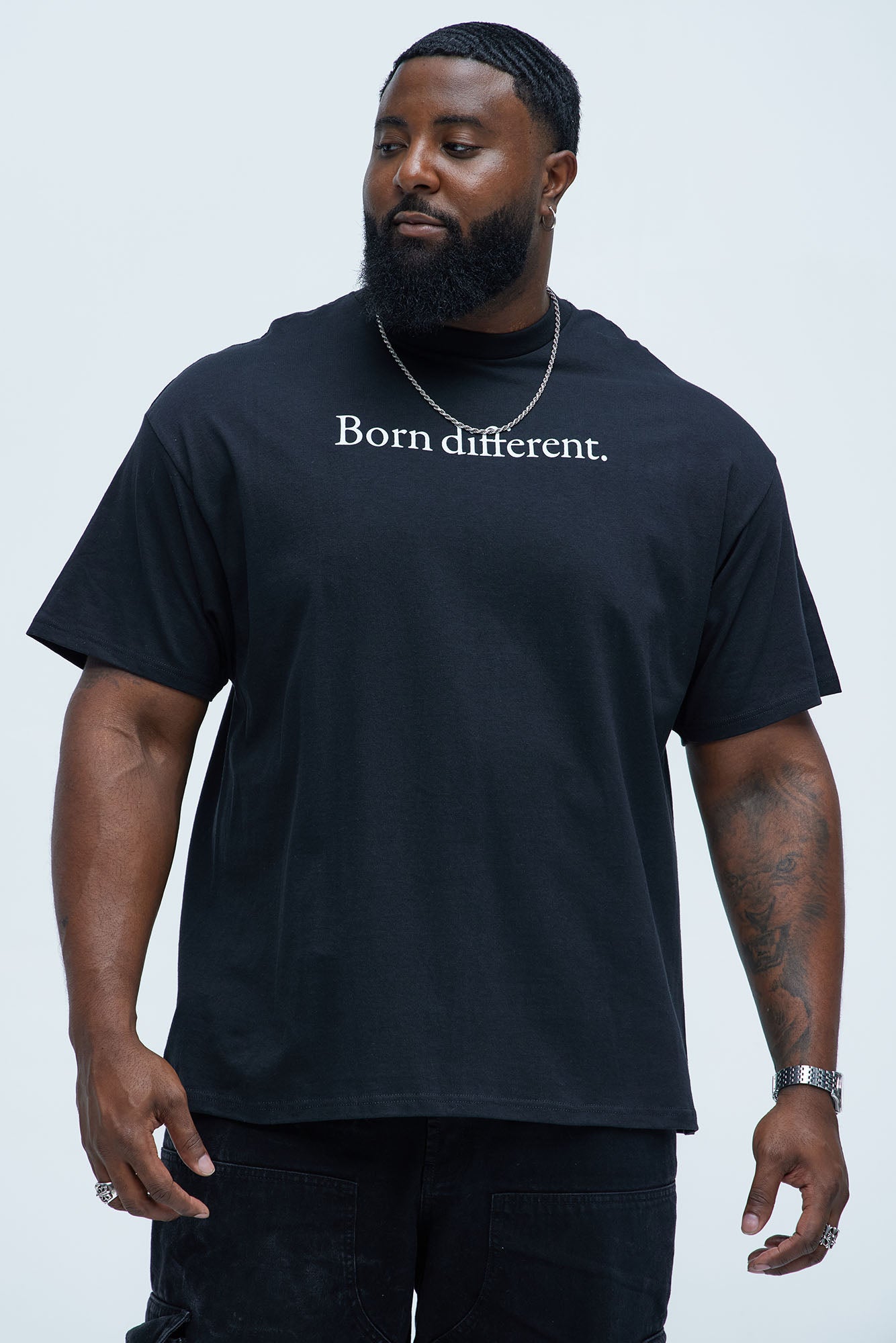 Born Different Short Sleeve Tee - Black - Image 4