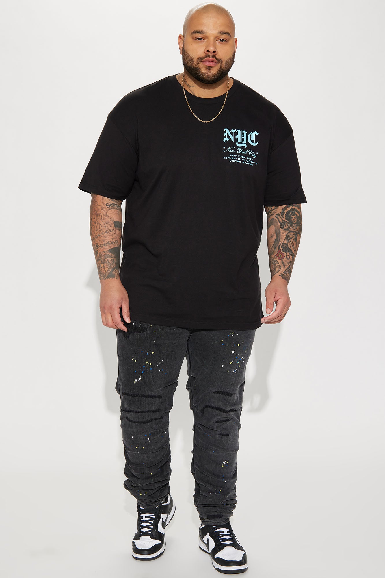 Stack On Stacked Skinny Jeans - Black Wash - Image 6
