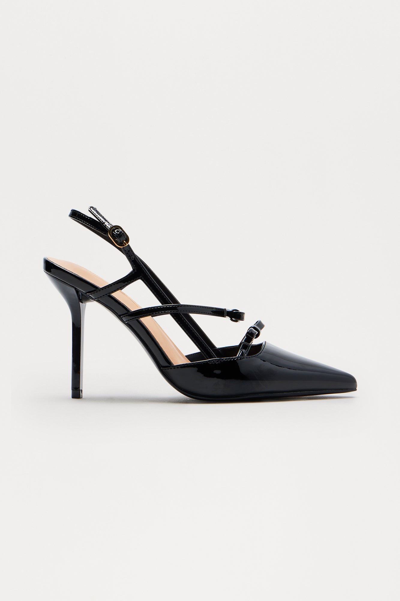 Glam Bow Slingback Pumps - Black - Image 3