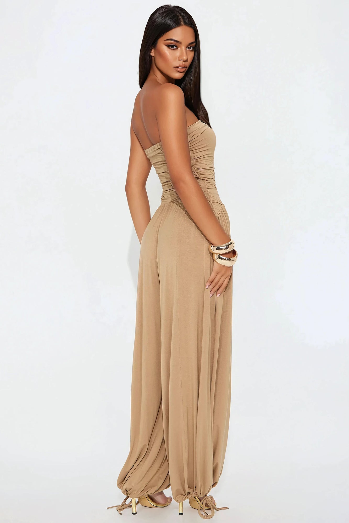 Hammock Daydreams Jumpsuit - Taupe - Image 3