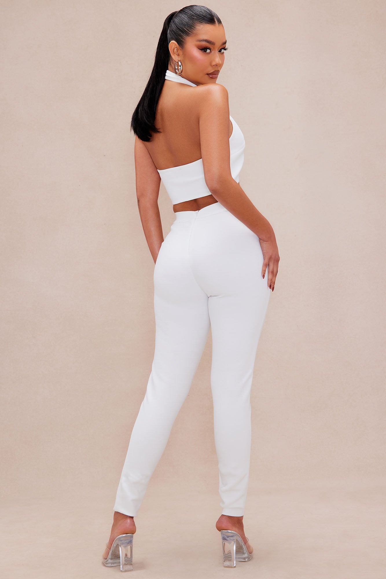 Brielle Bandage Pant Set - White - Image 4