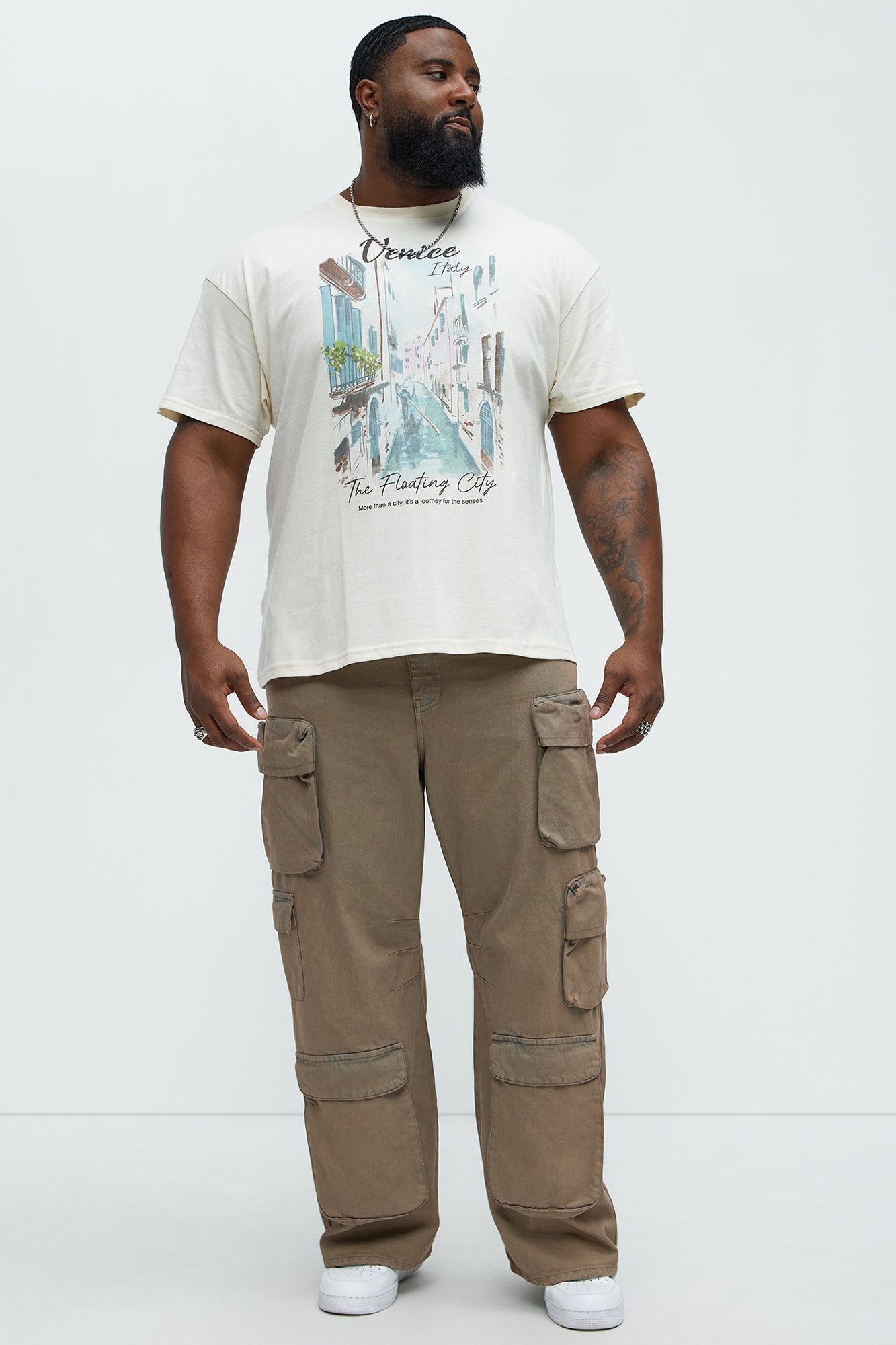 The Floating City Short Sleeve Tee - Natural - Image 5