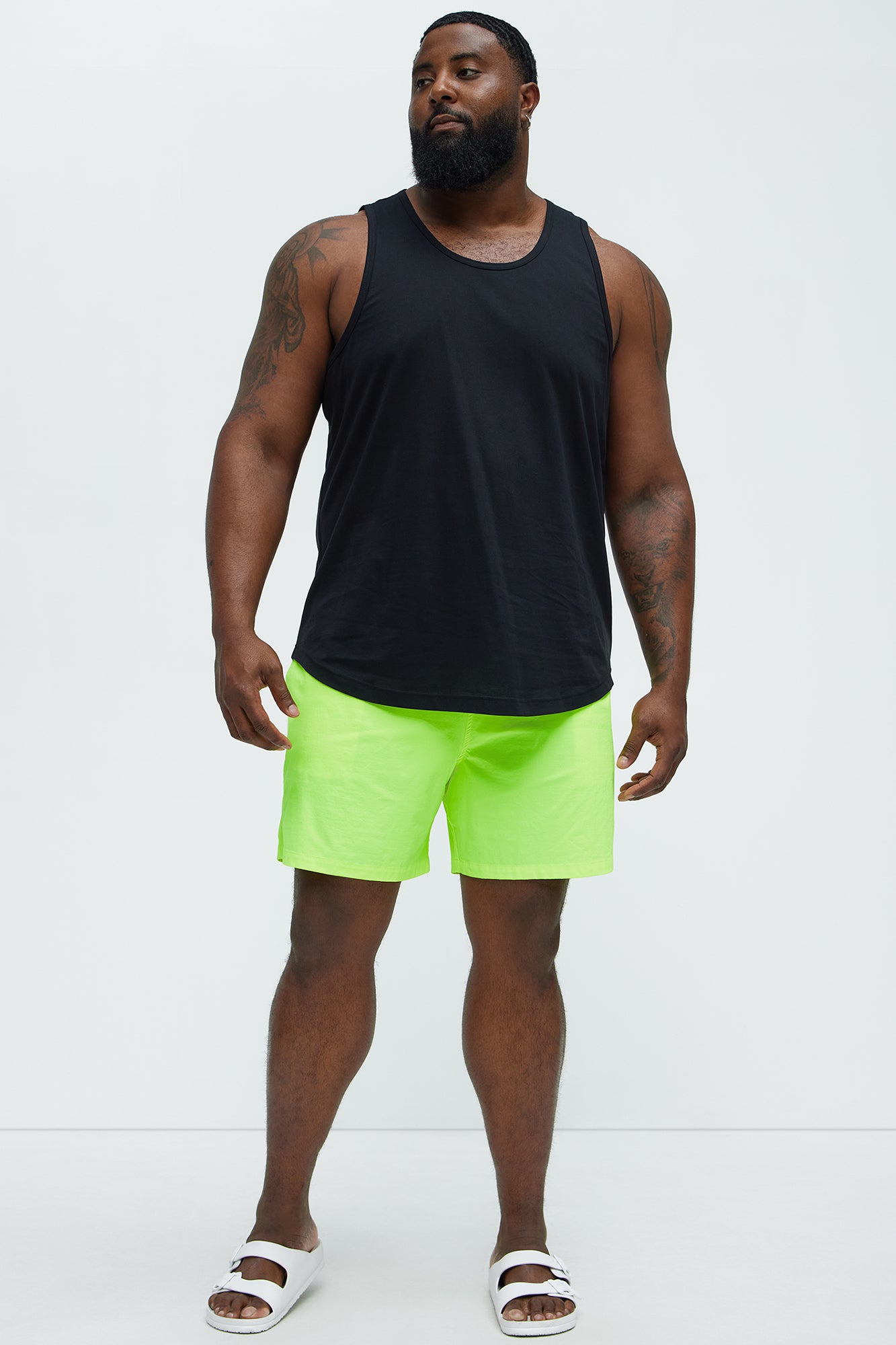 Montez Stretch Swim Trunk Classic - Neon Yellow - Image 4