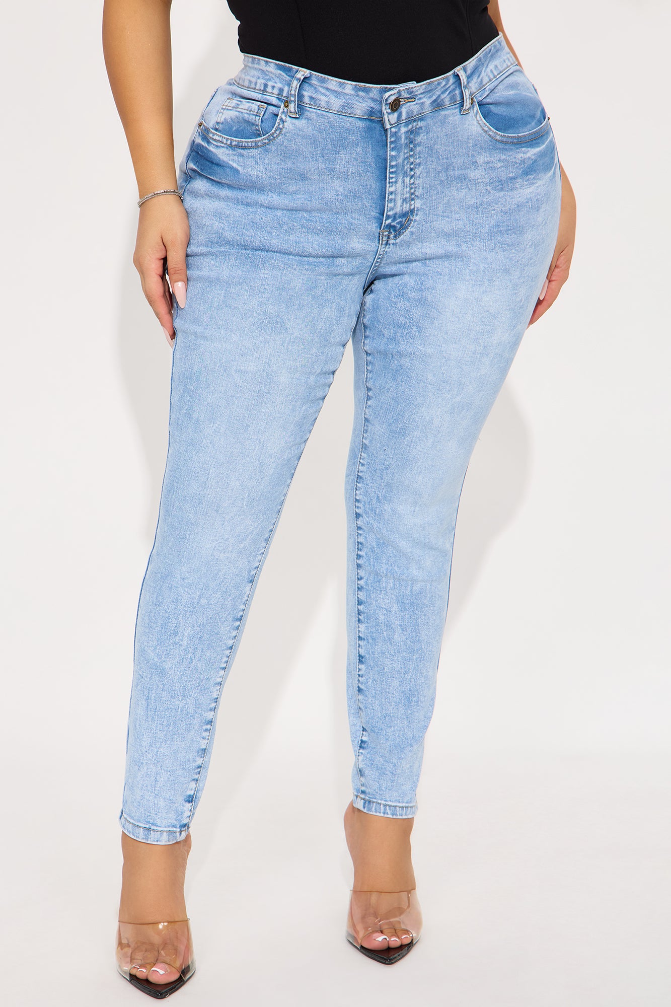 Yes To Heaven Stretch Skinny - Light Wash - Image 5