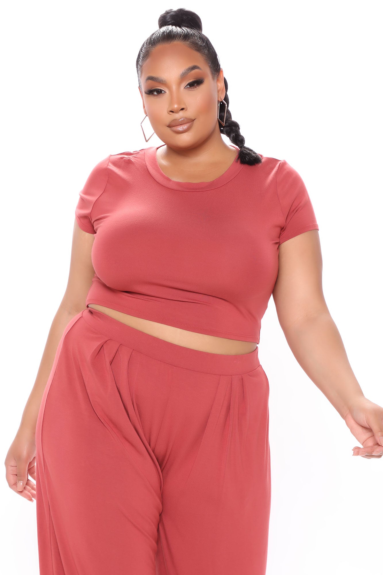Chosen One Pant Set  - Marsala - Image 6