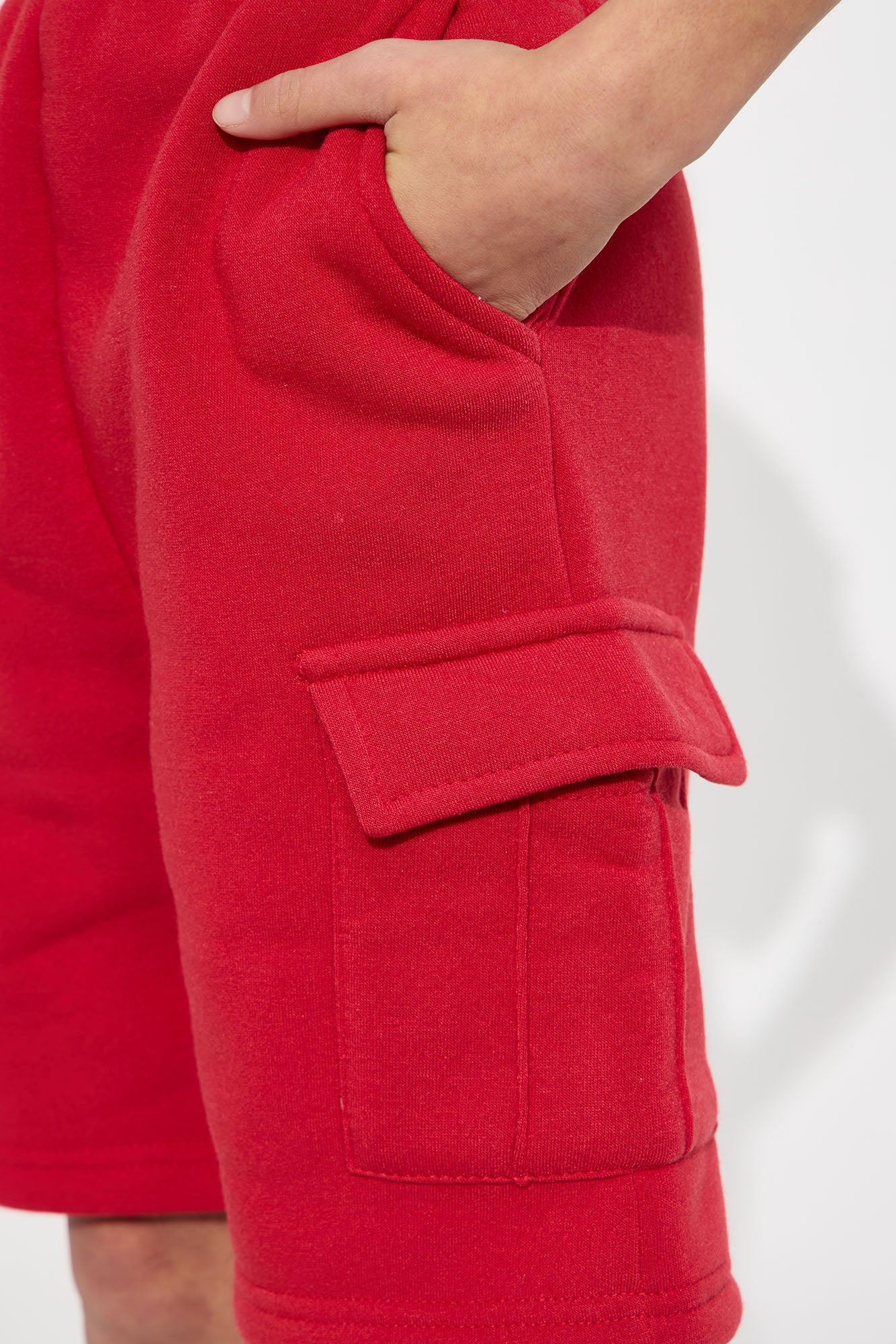 Mini Fly Vibes Cargo Short - Red - Image 3