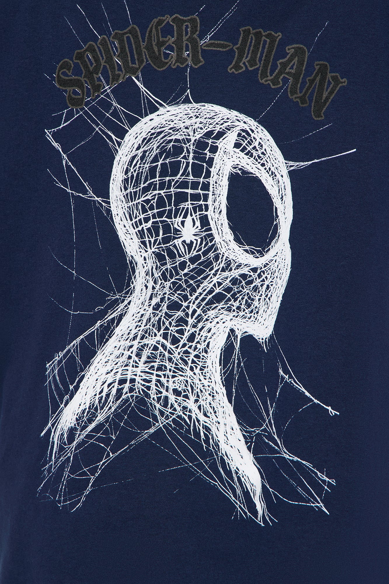 Mini Spiderman Web Head Tee - Navy - Image 4