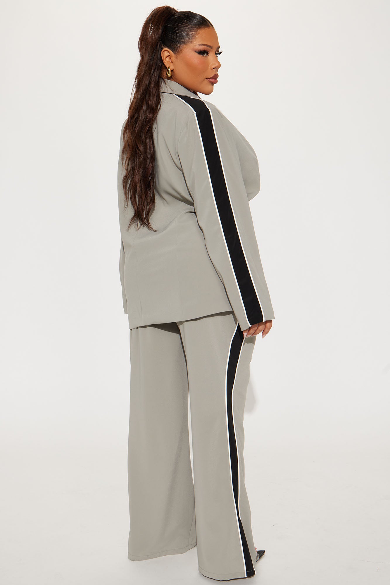 Always Focused Blazer Pant Set - Light Grey - Image 7