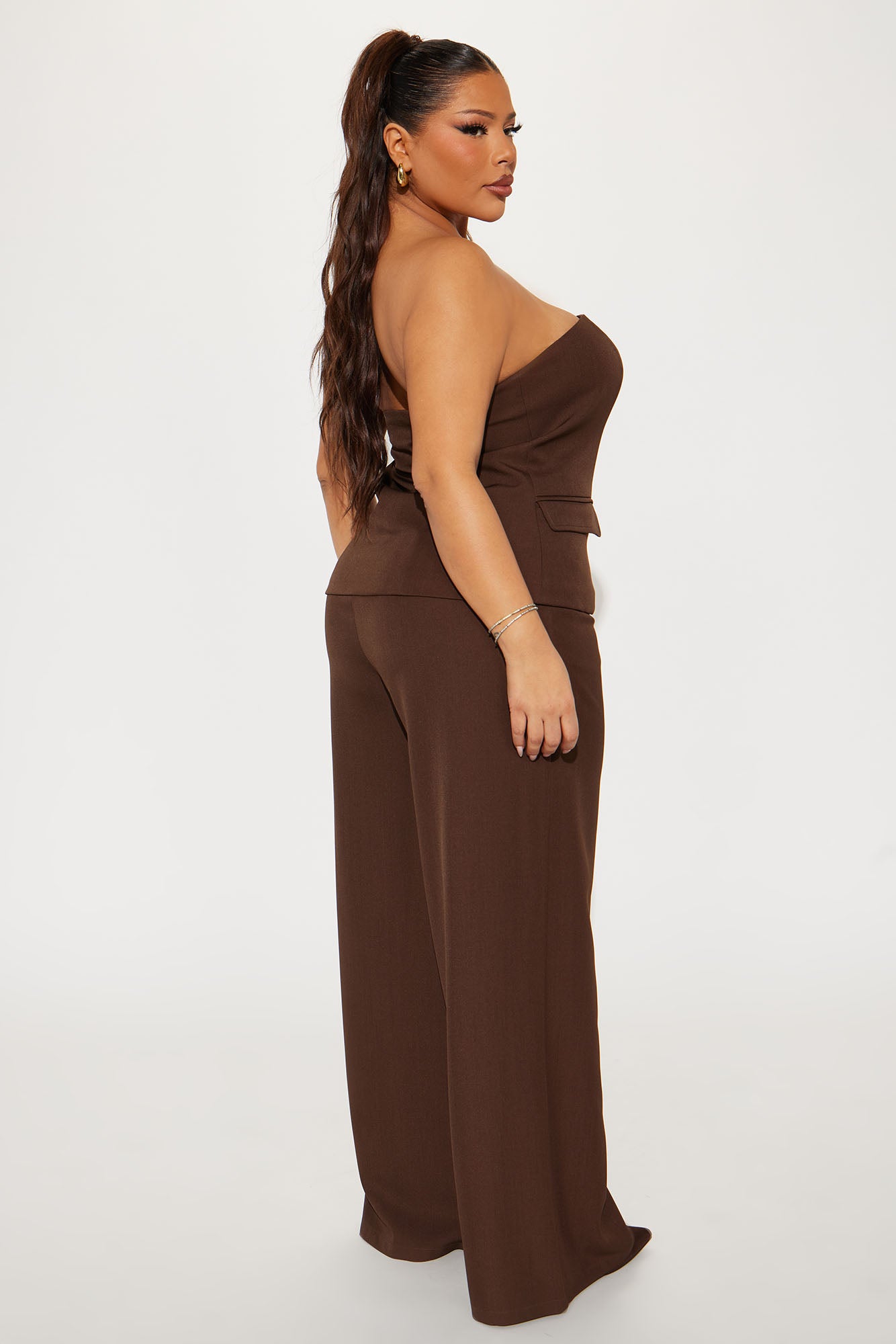 Shayla Pant Set - Chocolate - Image 6