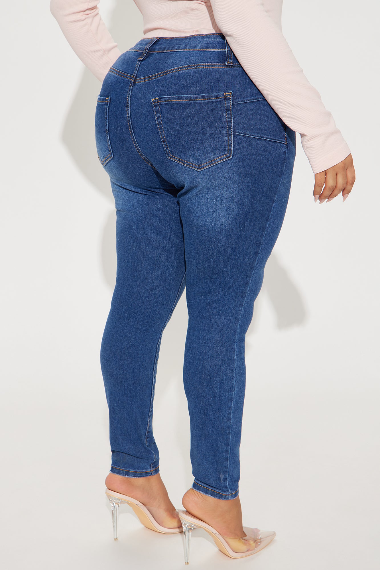 Yes To Heaven Skinny Jeans - Dark Wash - Image 6