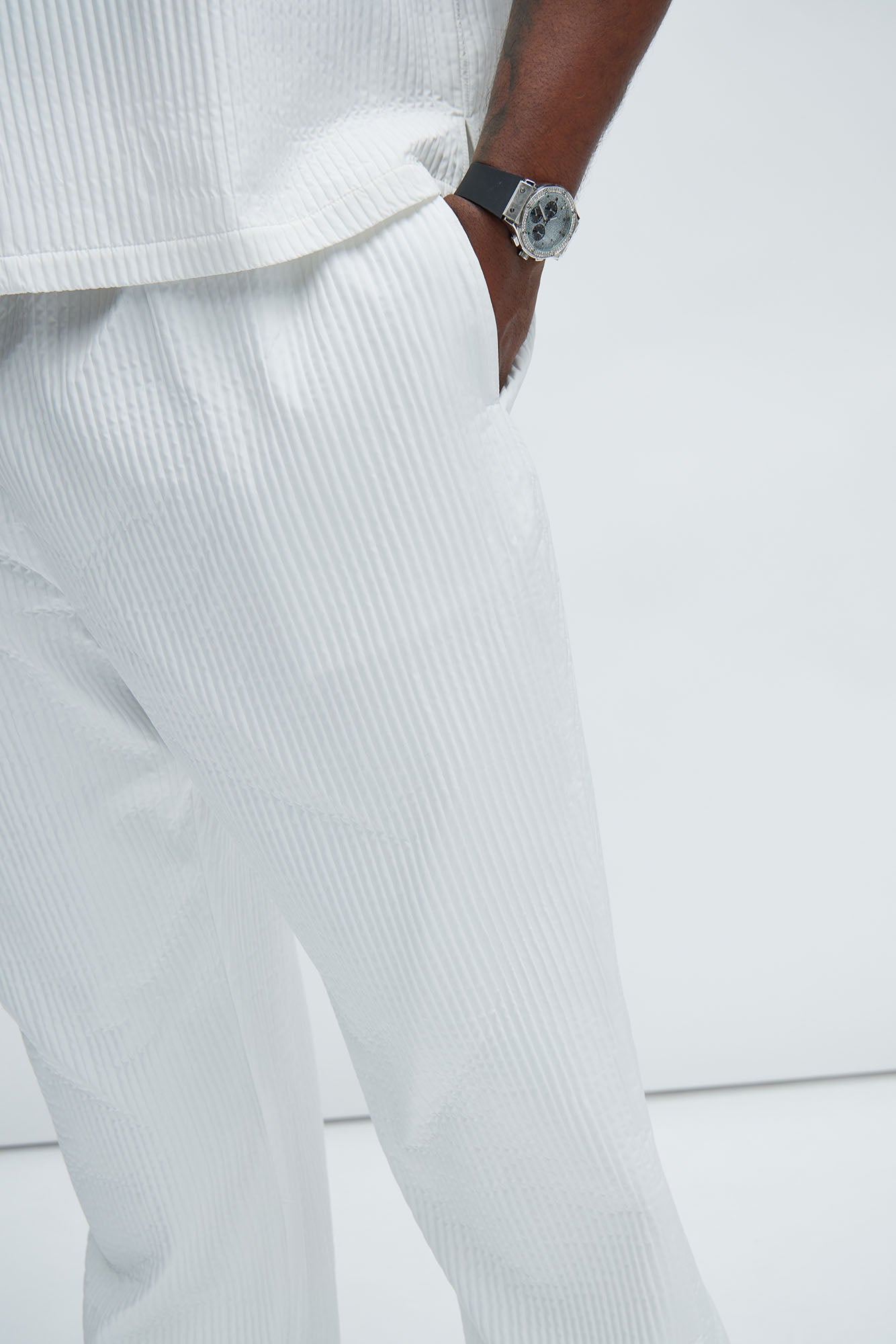 Santiago Straight Pants - White - Image 8