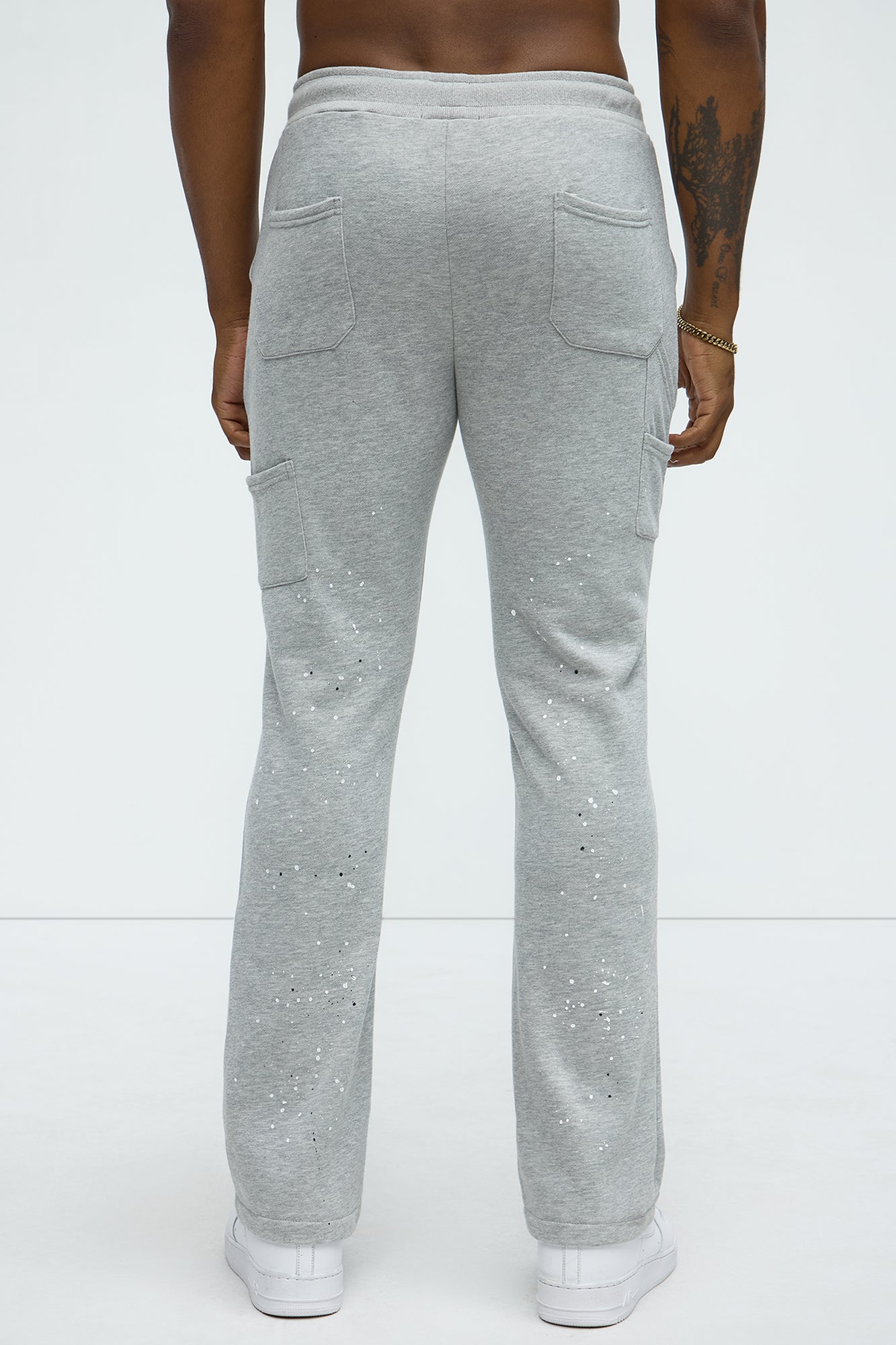 Workwear Flared Sweatpants - Grey - Image 4